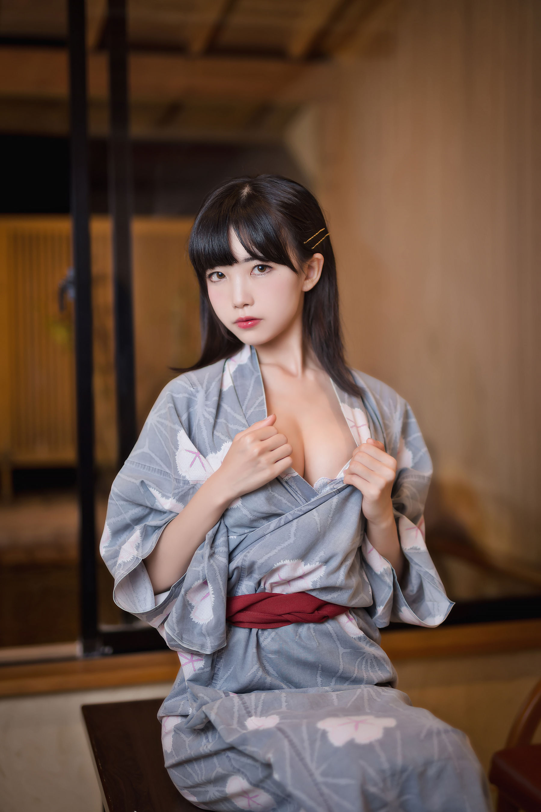 [Cosplay写真] 动漫博主水淼aqua – 浴衣 [20P] - 秀人网免费无水印在线套图写真