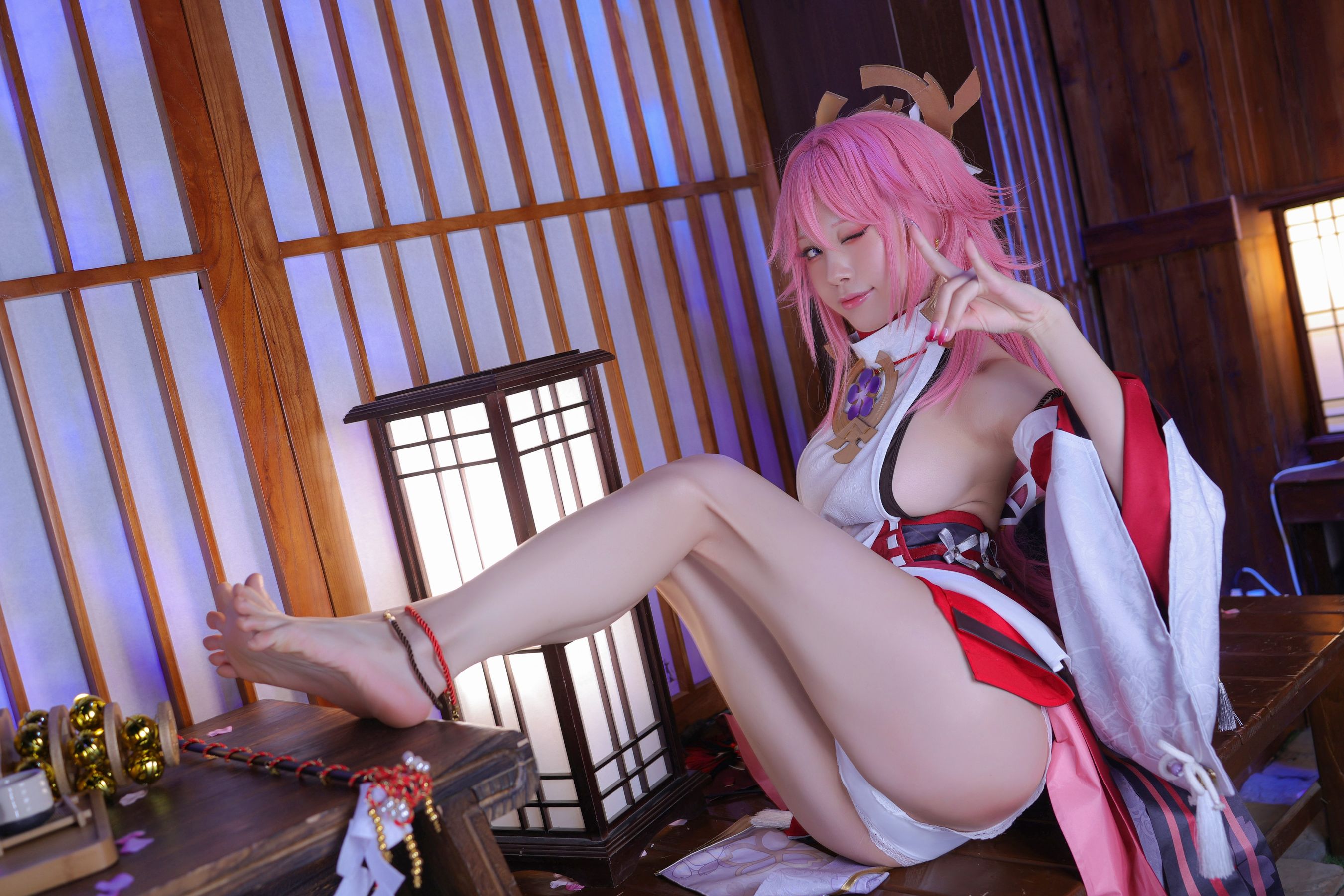 动漫博主水淼aqua – 八重神子 [52P] - 秀人网免费无水印在线套图写真