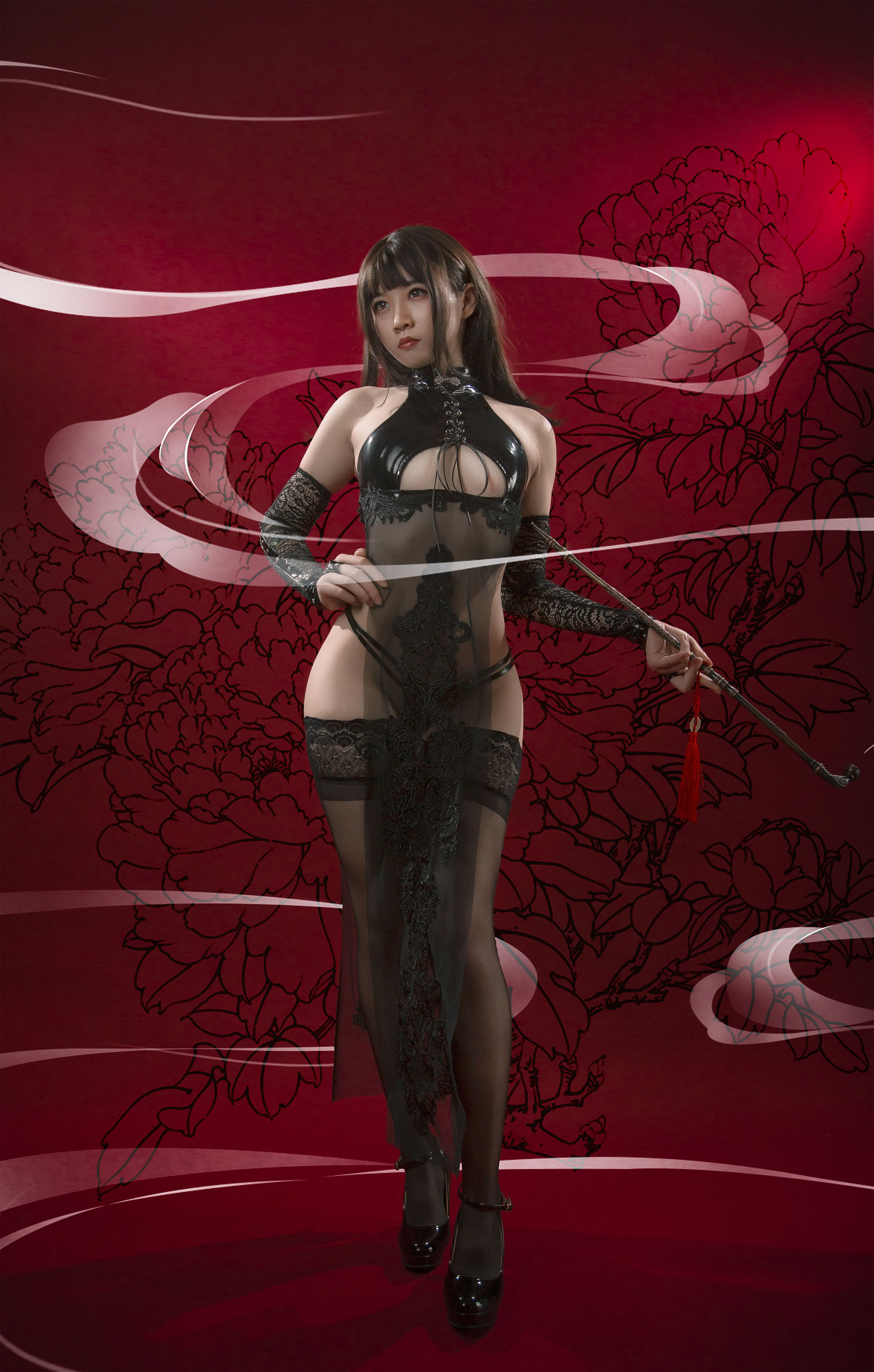 动漫博主uki雨季 – 靡烟旗袍 [20P] - 秀人网免费无水印在线套图写真