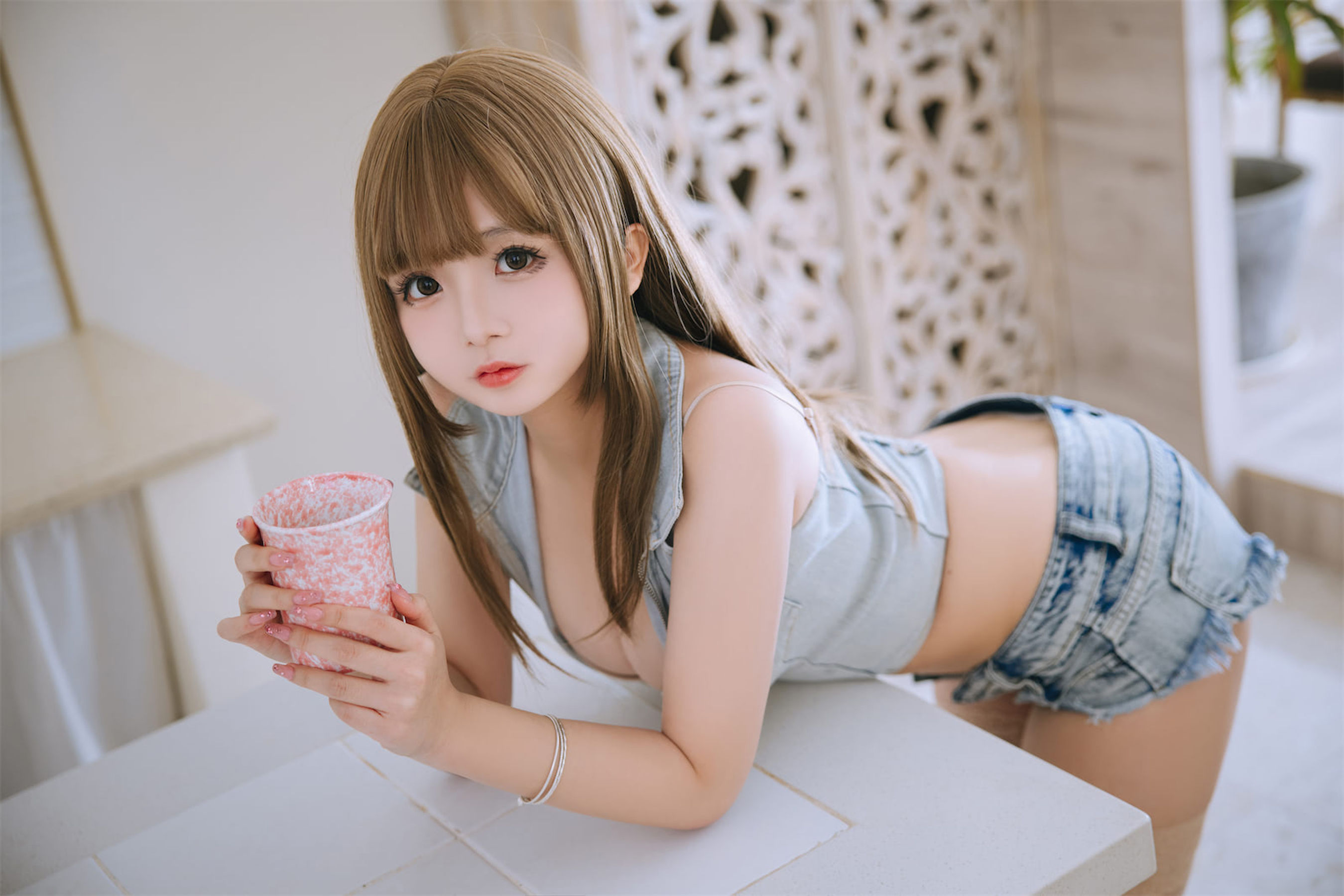 Cosplay日奈娇 – 牛仔姐姐 [66P] - 秀人网免费无水印在线套图写真