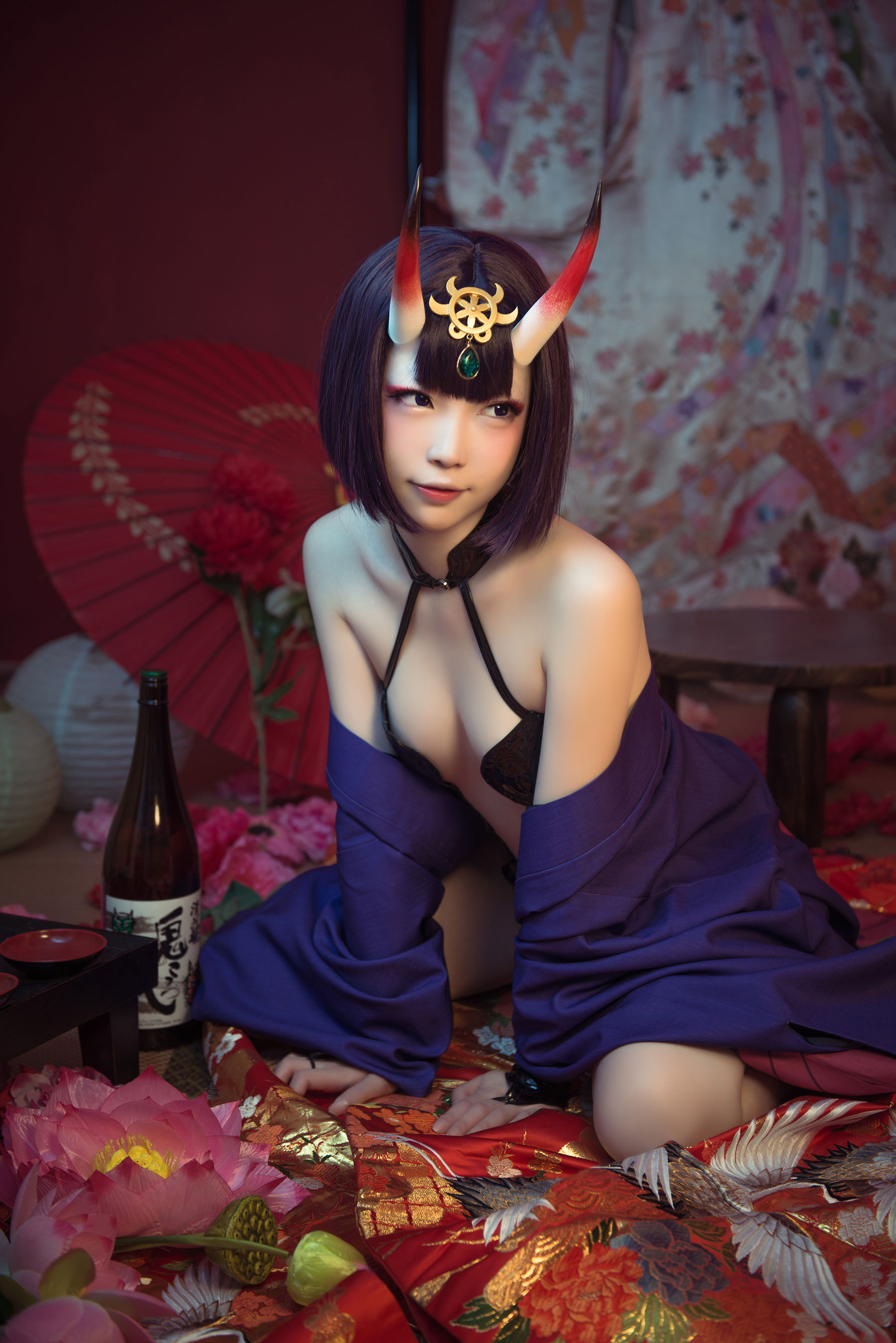 大胸萌妹妖少you1 – 酒吞童子 [9P] - 秀人网免费无水印在线套图写真