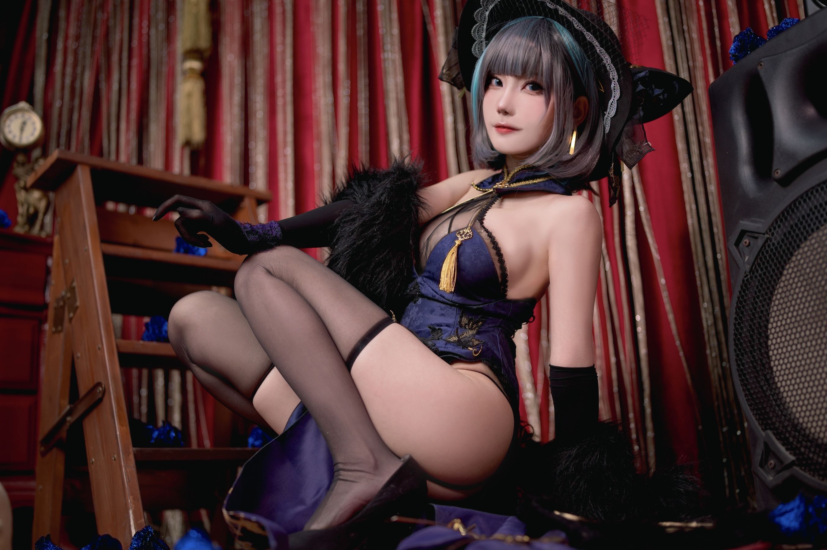 卜呦Mikon – 柴郡音乐绚烂 [15P] - 秀人网免费无水印在线套图写真