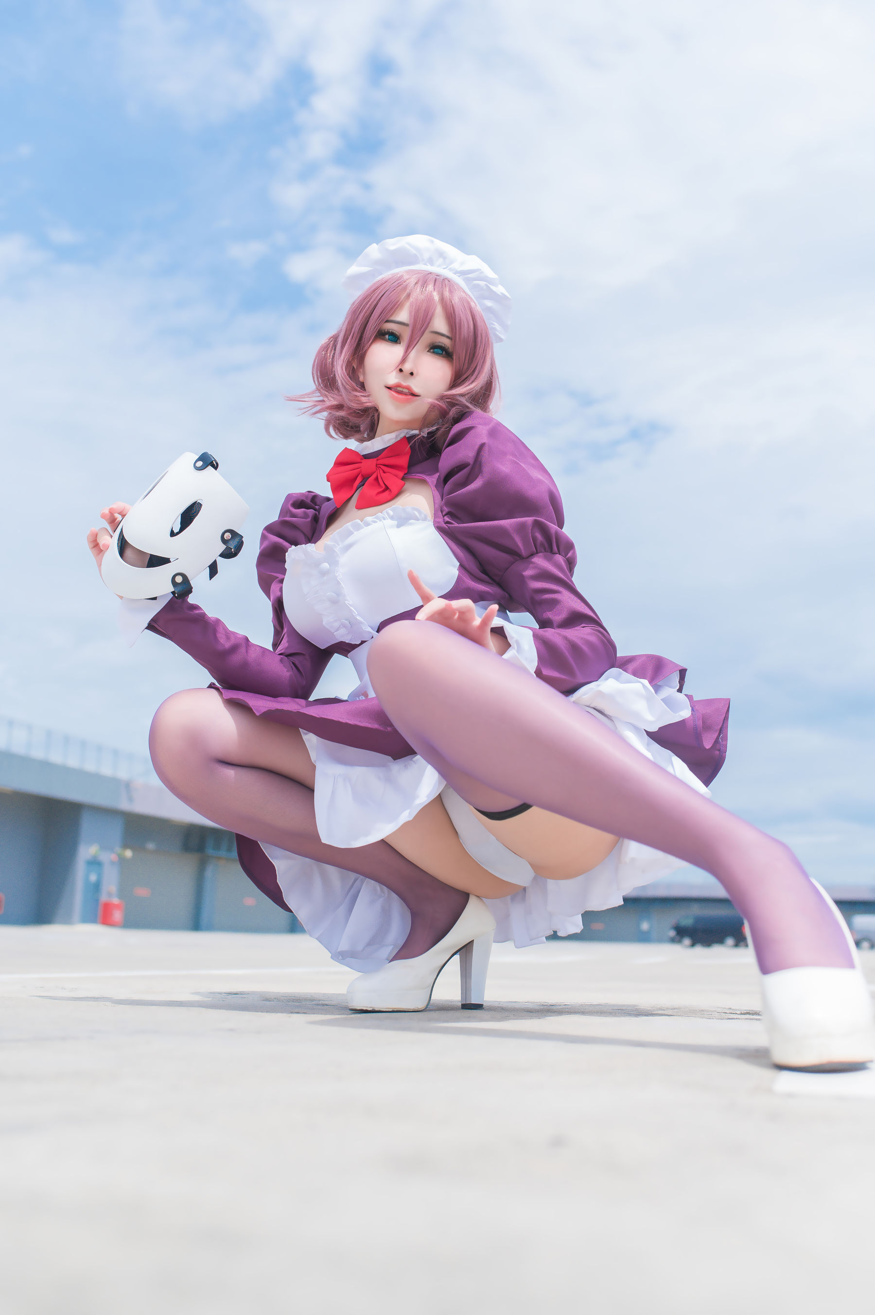 花リリ(Plant Lily) – Maid Mask [12P] - 秀人网免费无水印在线套图写真