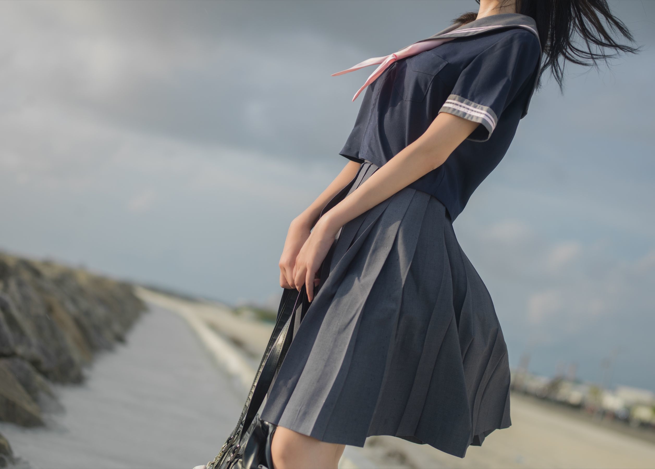 动漫博主南桃Momoko – 蓝jk [12P] - 秀人网免费无水印在线套图写真