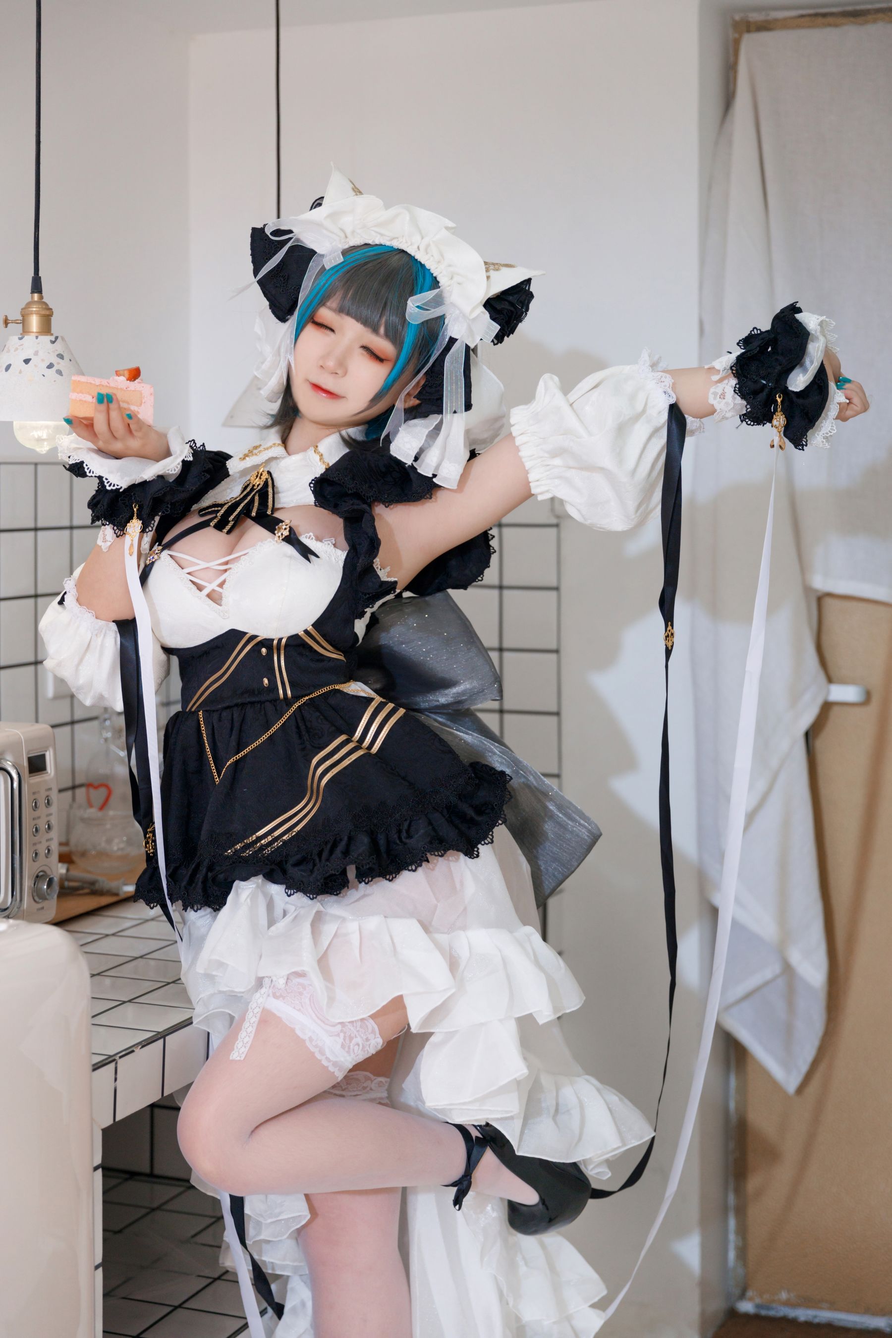 [Cosplay写真] 动漫博主樱落酱w – 柴郡 [28P] - 秀人网免费无水印在线套图写真