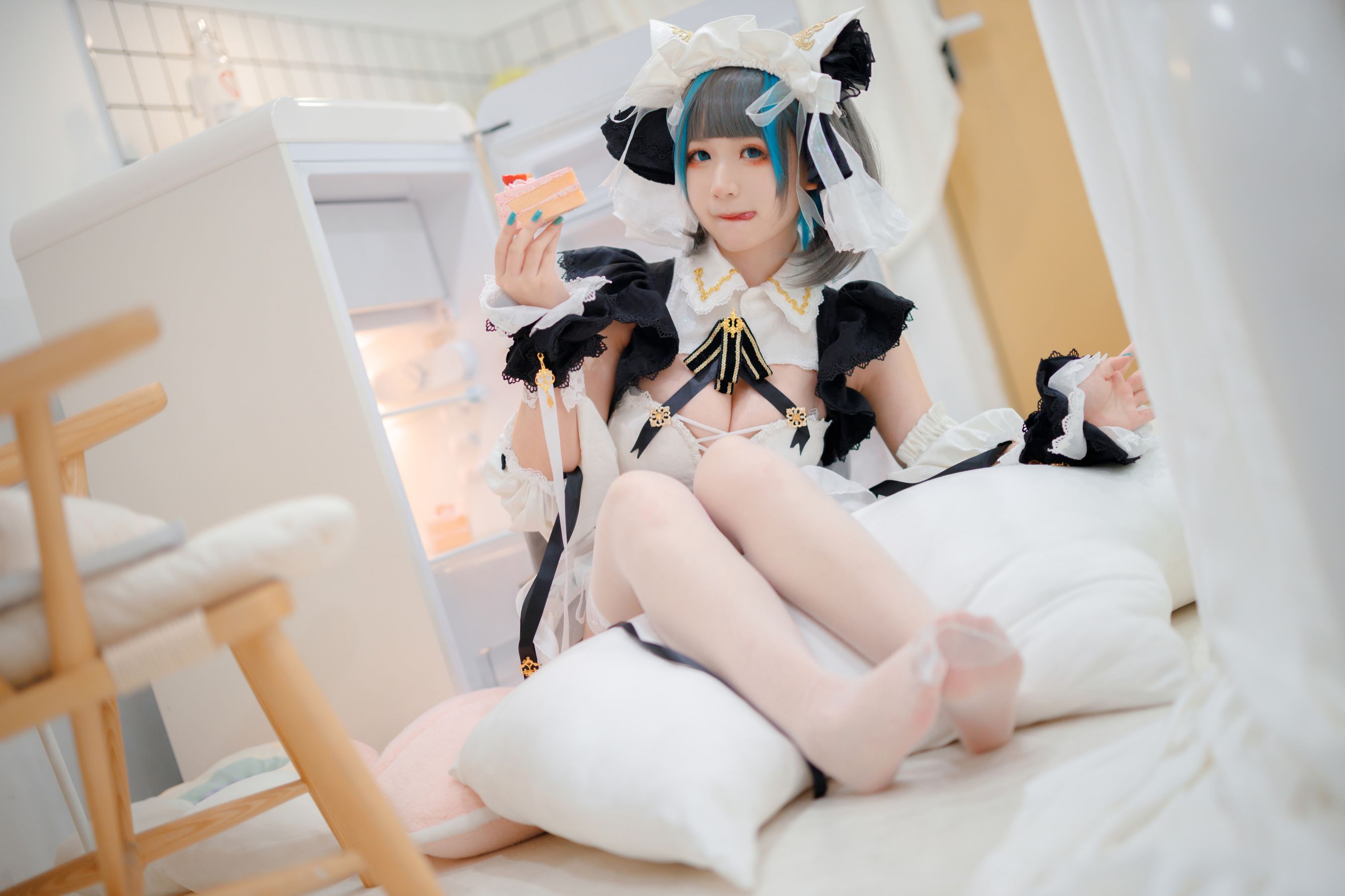 [Cosplay写真] 动漫博主樱落酱w – 柴郡 [28P] - 秀人网免费无水印在线套图写真