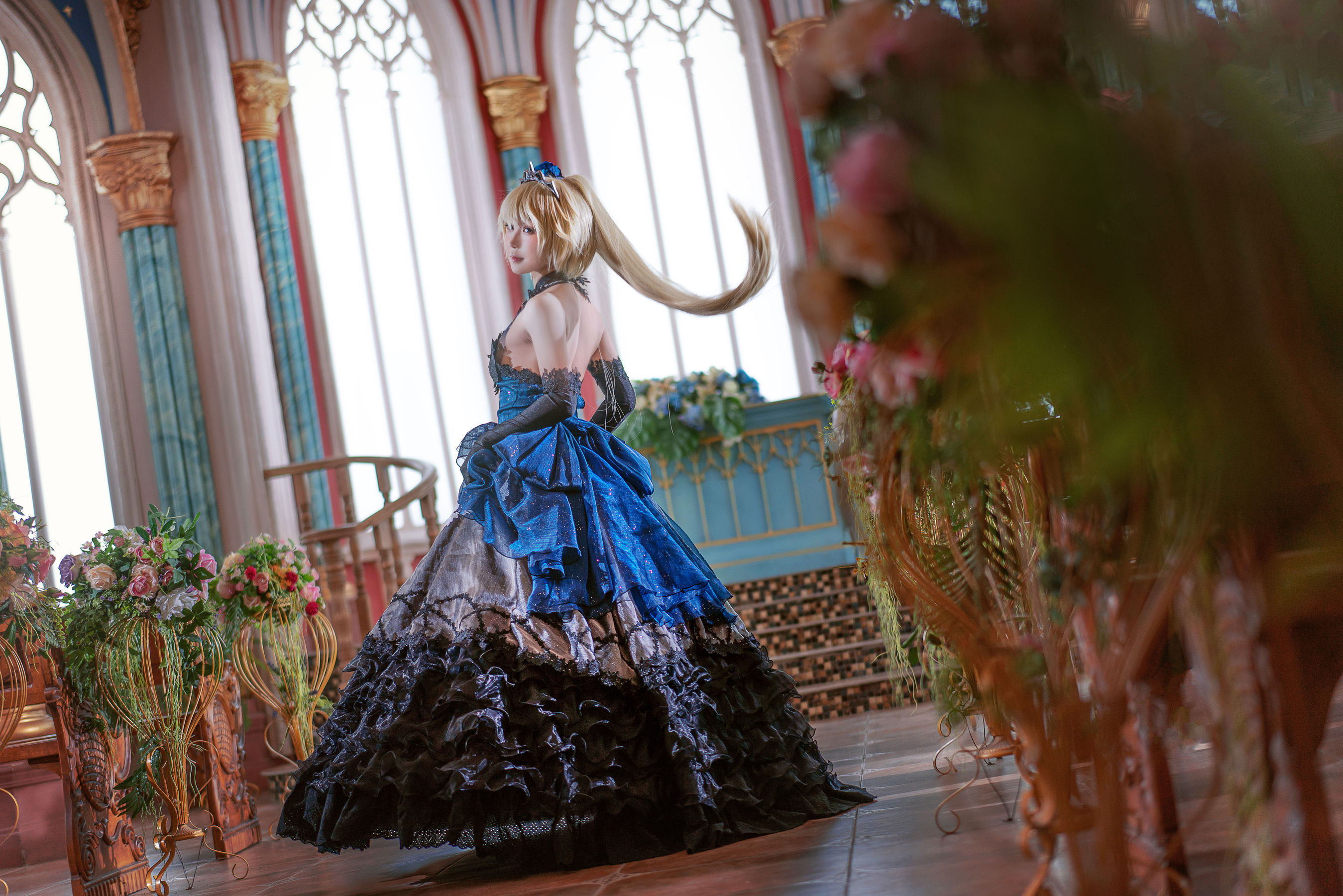 动漫博主阿包也是兔娘 – 贞德婚纱 [26P] - 秀人网免费无水印在线套图写真