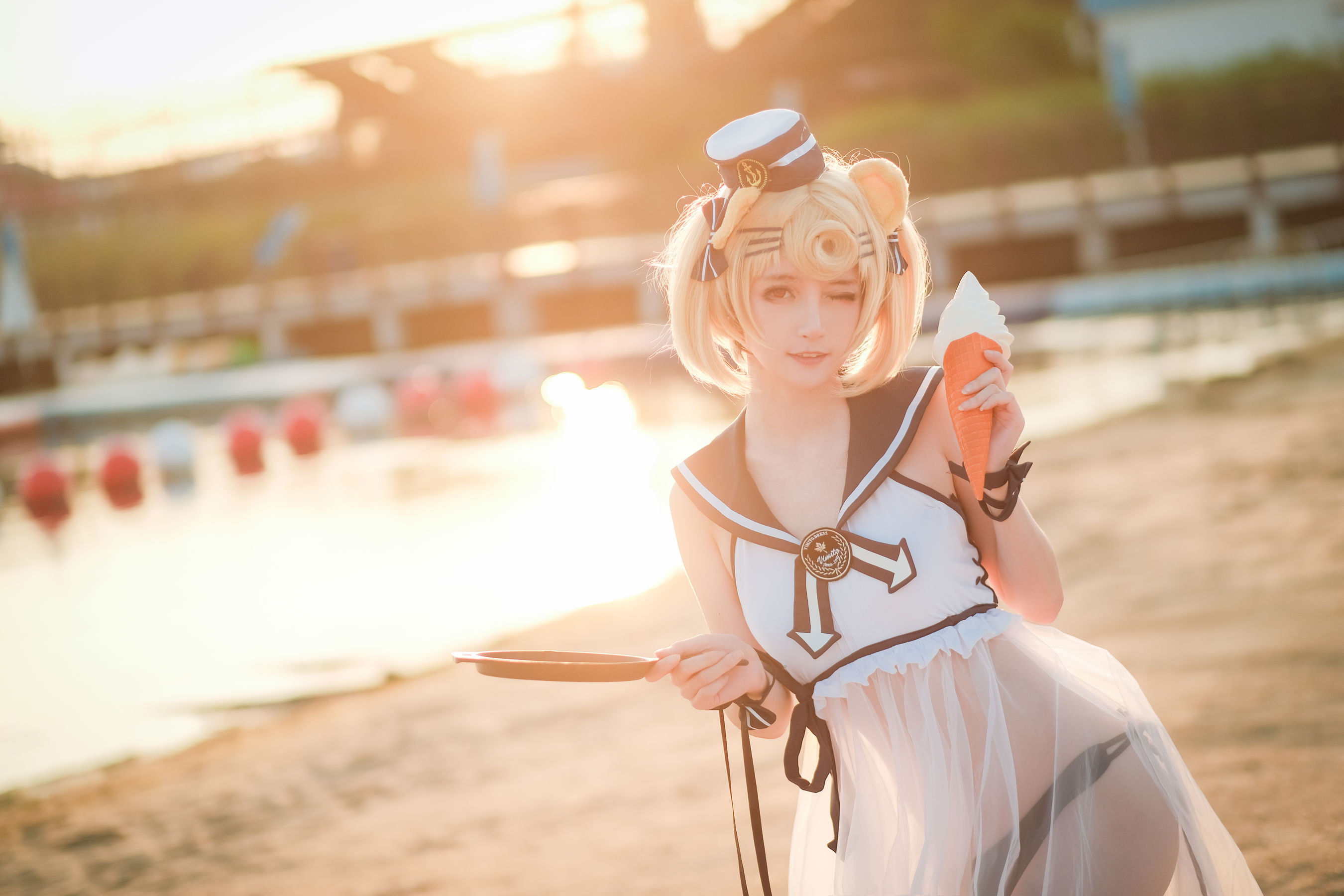 [Cosplay写真] 萌宠博主yui金鱼 – 古米泳装 [11P] - 秀人网免费无水印在线套图写真