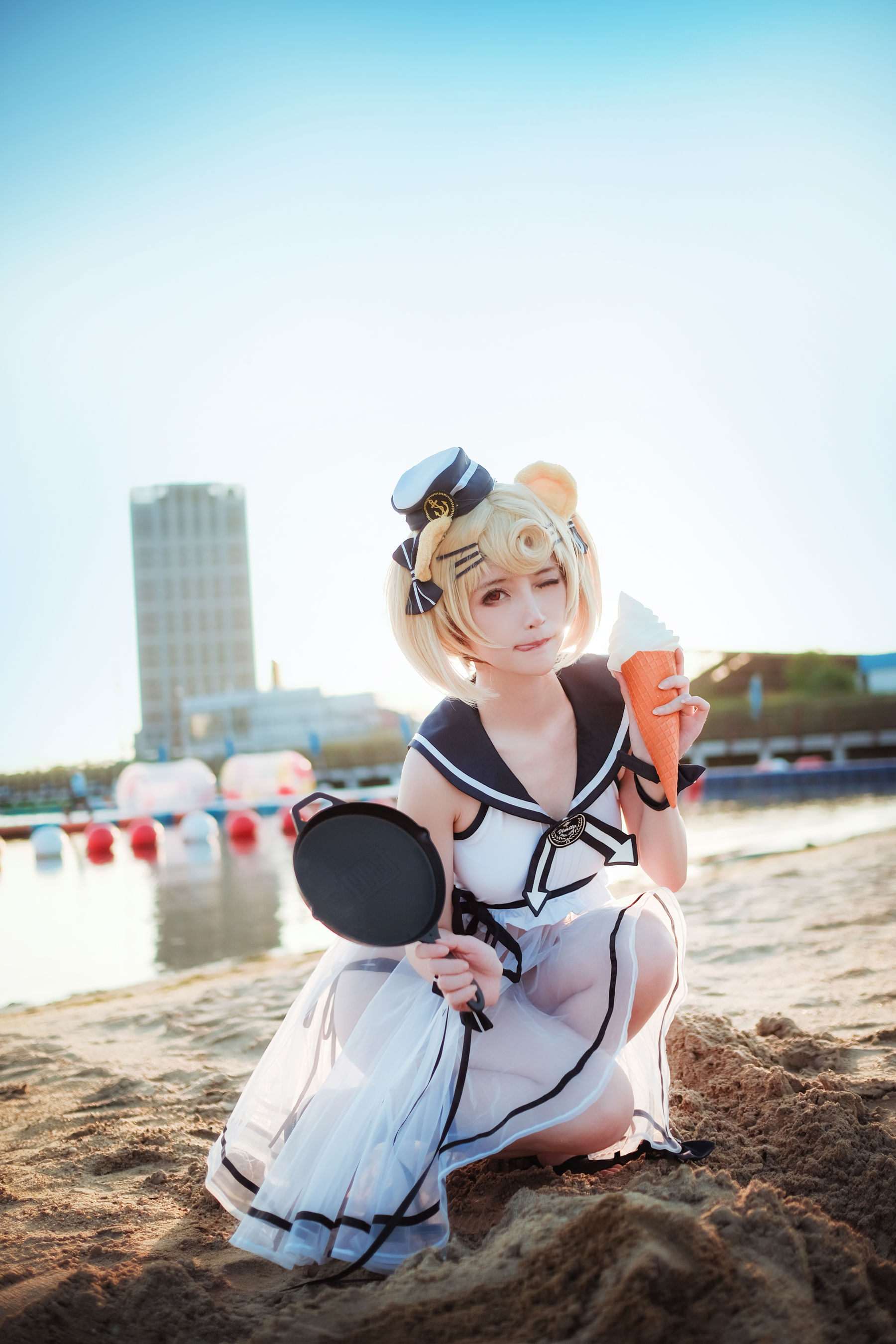 [Cosplay写真] 萌宠博主yui金鱼 – 古米泳装 [11P] - 秀人网免费无水印在线套图写真