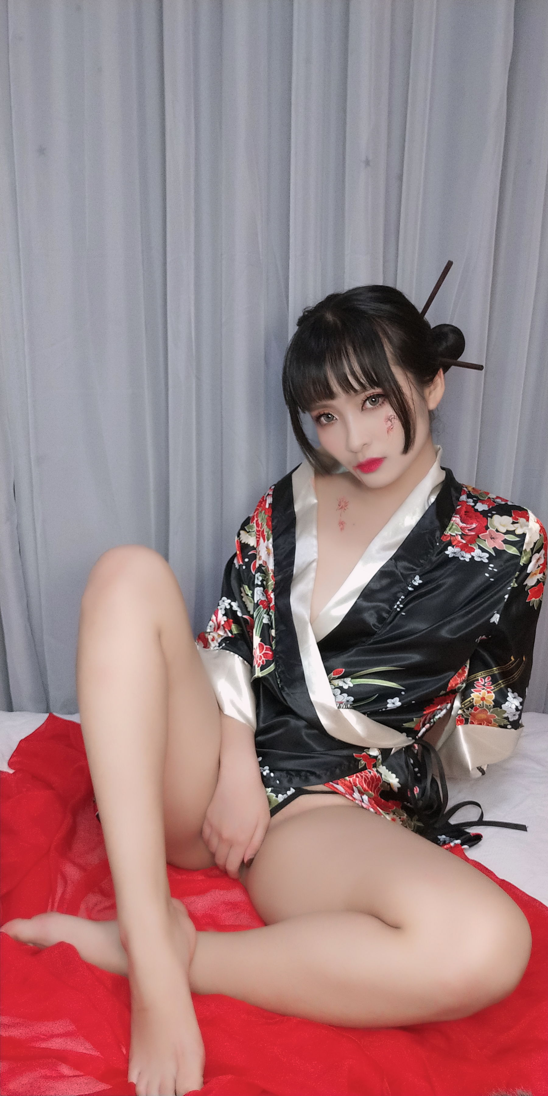 动漫博主洛璃LoLiSAMA – 歌舞伎 [92P] - 秀人网免费无水印在线套图写真