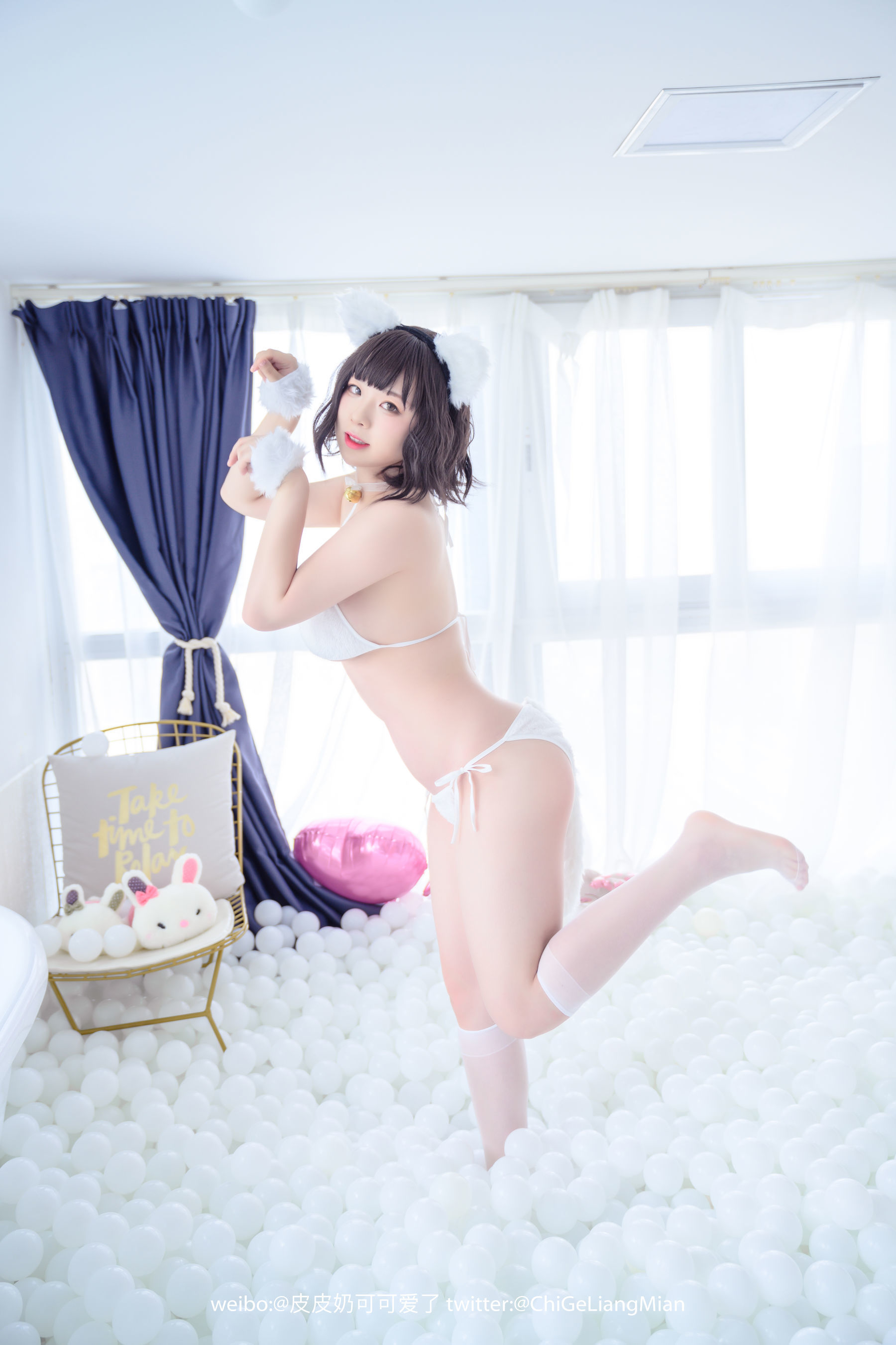 皮皮奶可可爱了啦 白猫 [50P] - 秀人网免费无水印在线套图写真