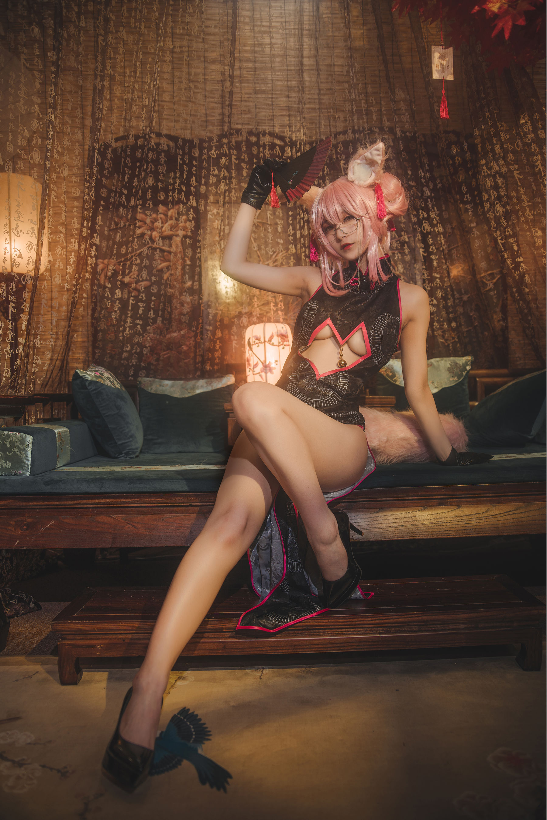 [Cosplay写真] 动漫博主铁板烧鬼舞w – 玉藻前 [35P] - 秀人网免费无水印在线套图写真