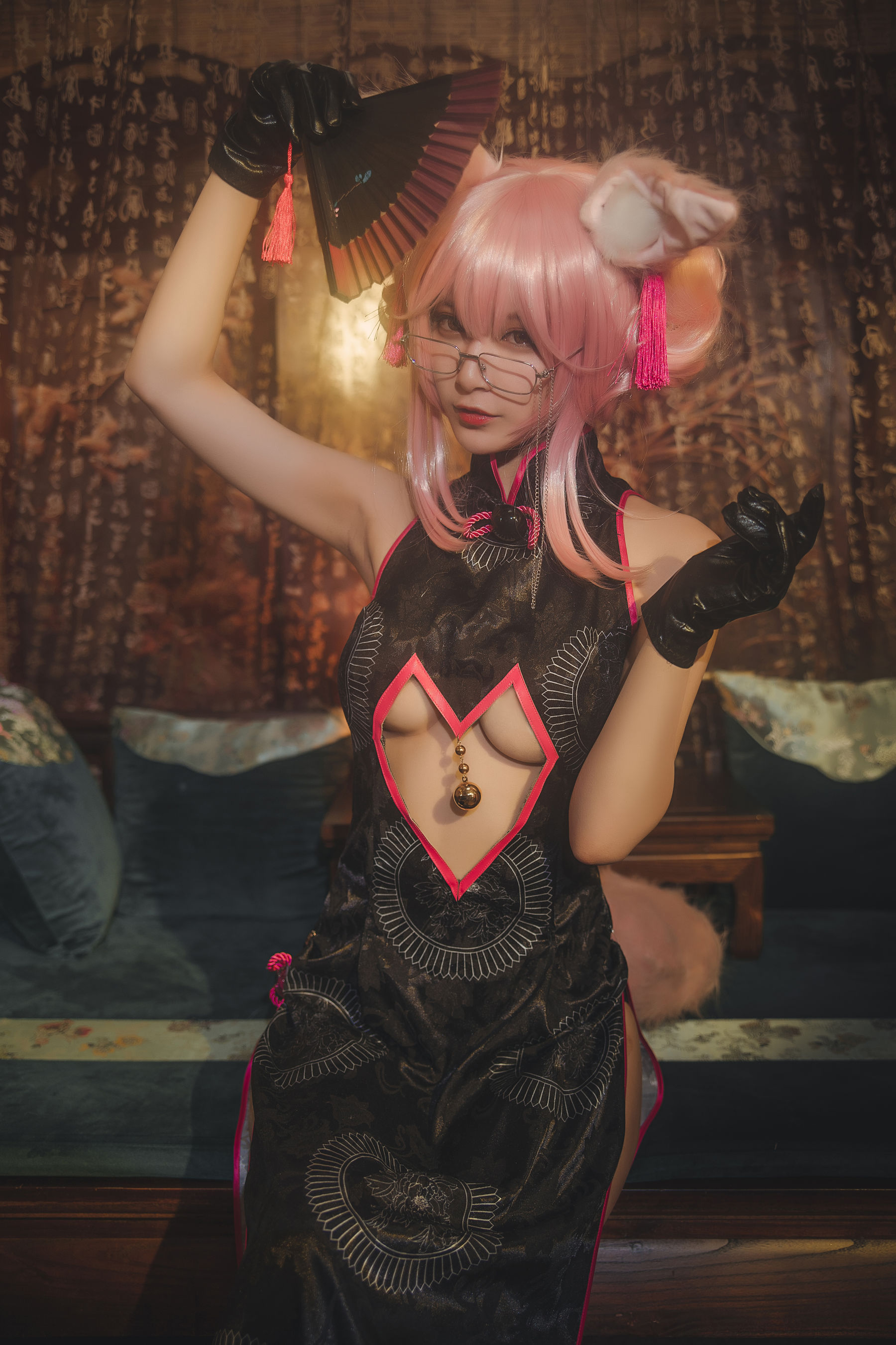 [Cosplay写真] 动漫博主铁板烧鬼舞w – 玉藻前 [35P] - 秀人网免费无水印在线套图写真