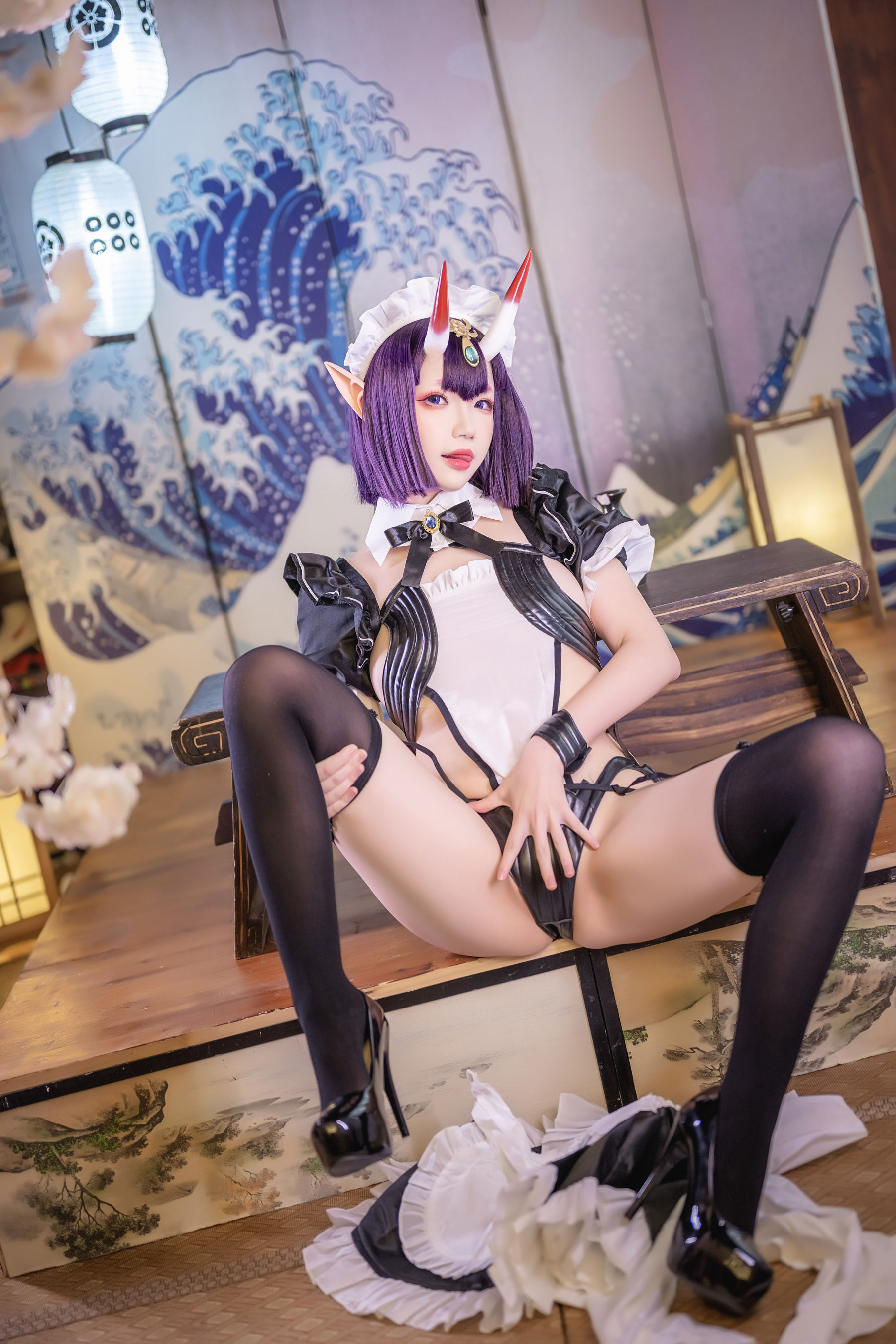 Yuki亭 – Shuten Douji Maid [52P] - 秀人网免费无水印在线套图写真