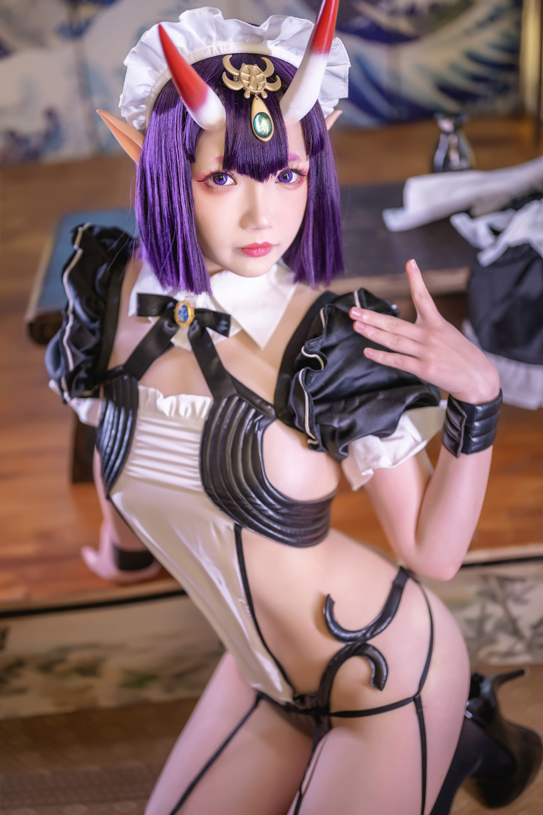 Yuki亭 – Shuten Douji Maid [52P] - 秀人网免费无水印在线套图写真
