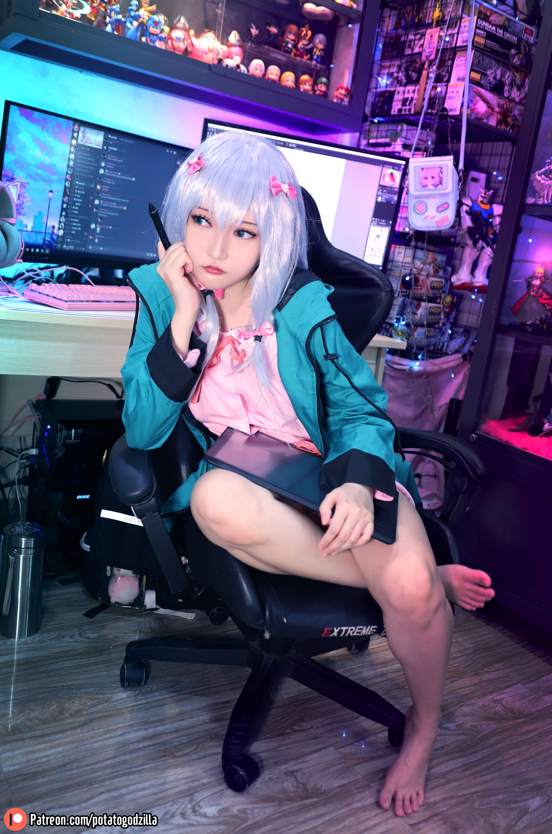 Coser小姐姐Potato Godzilla – Sagiri [39P] - 秀人网免费无水印在线套图写真