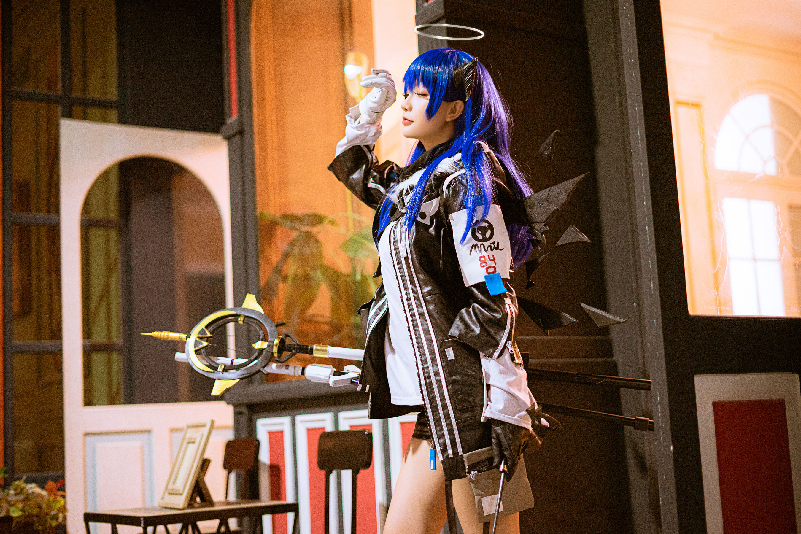 Coser小姐姐星之迟迟 – 明日方舟《莫斯提马》 [19P] - 秀人网免费无水印在线套图写真