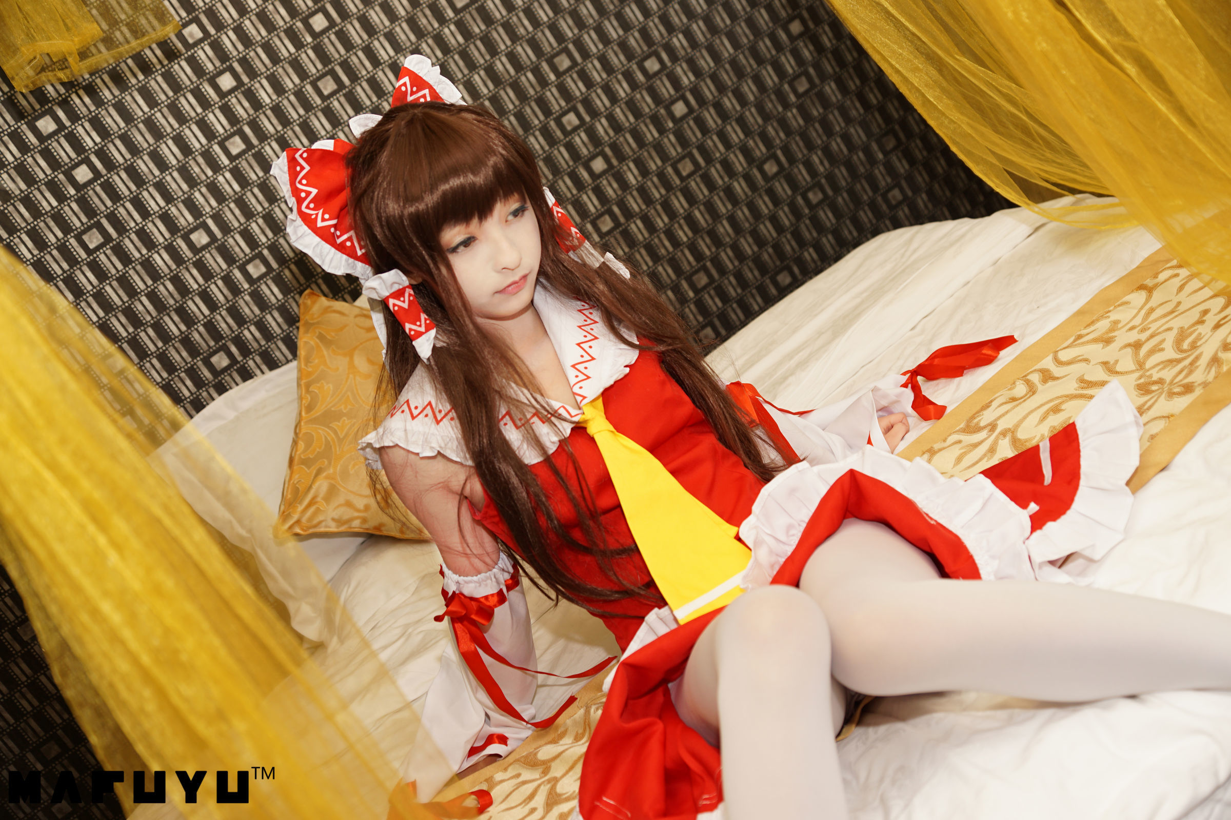 [萝莉COS] 神楽板真冬 COS Reimu猫娘系列套图 [100P] - 秀人网免费无水印在线套图写真