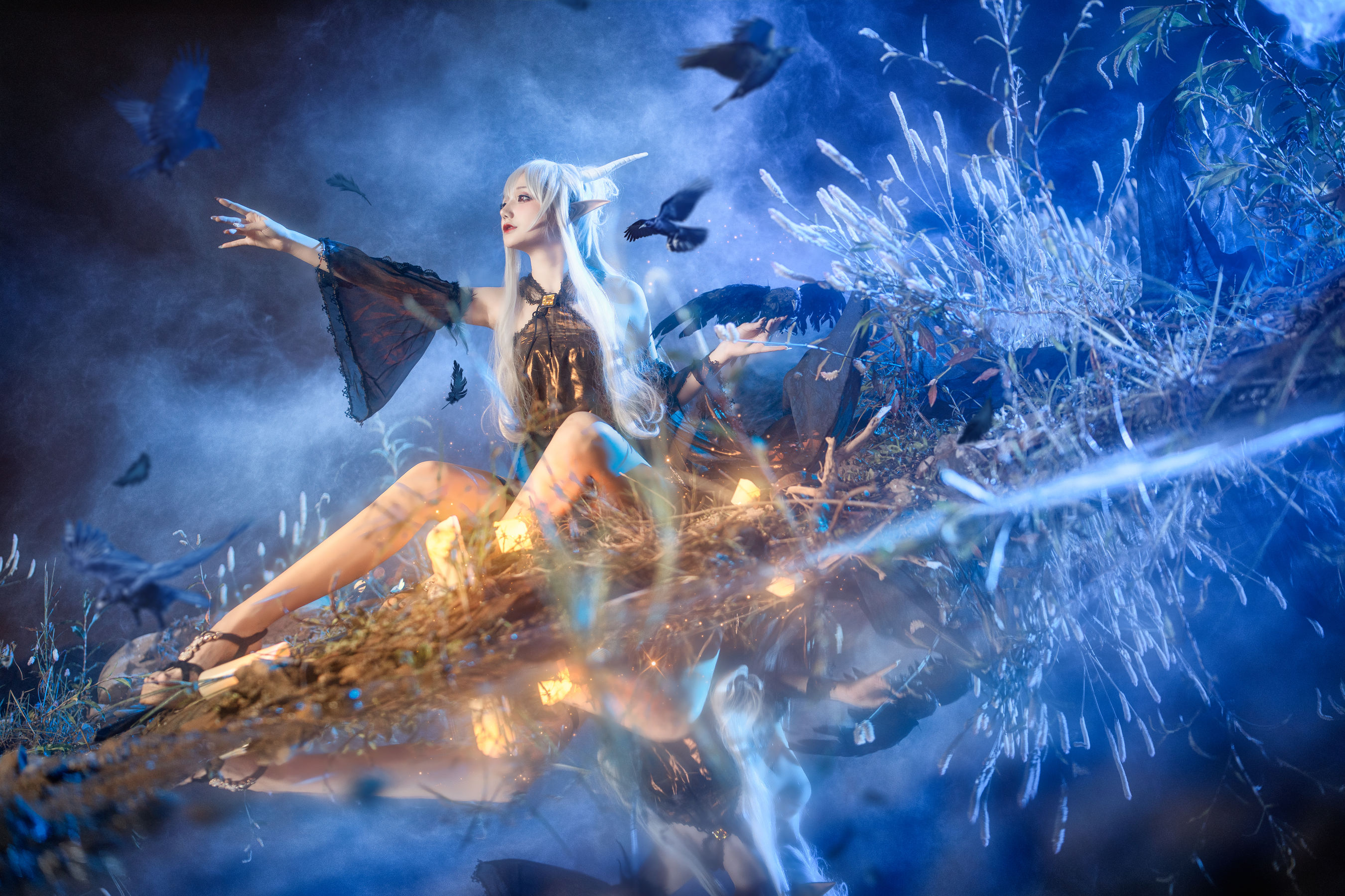 COS妹子仙九Airi – 闪灵静谧午夜 [17P] - 秀人网免费无水印在线套图写真