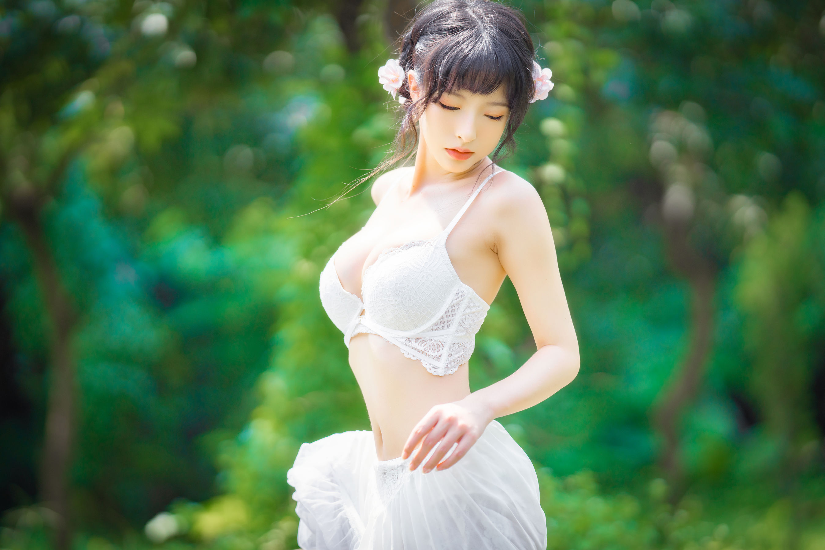 尤物清水由乃 – 蕾丝花园 [34P] 插图8