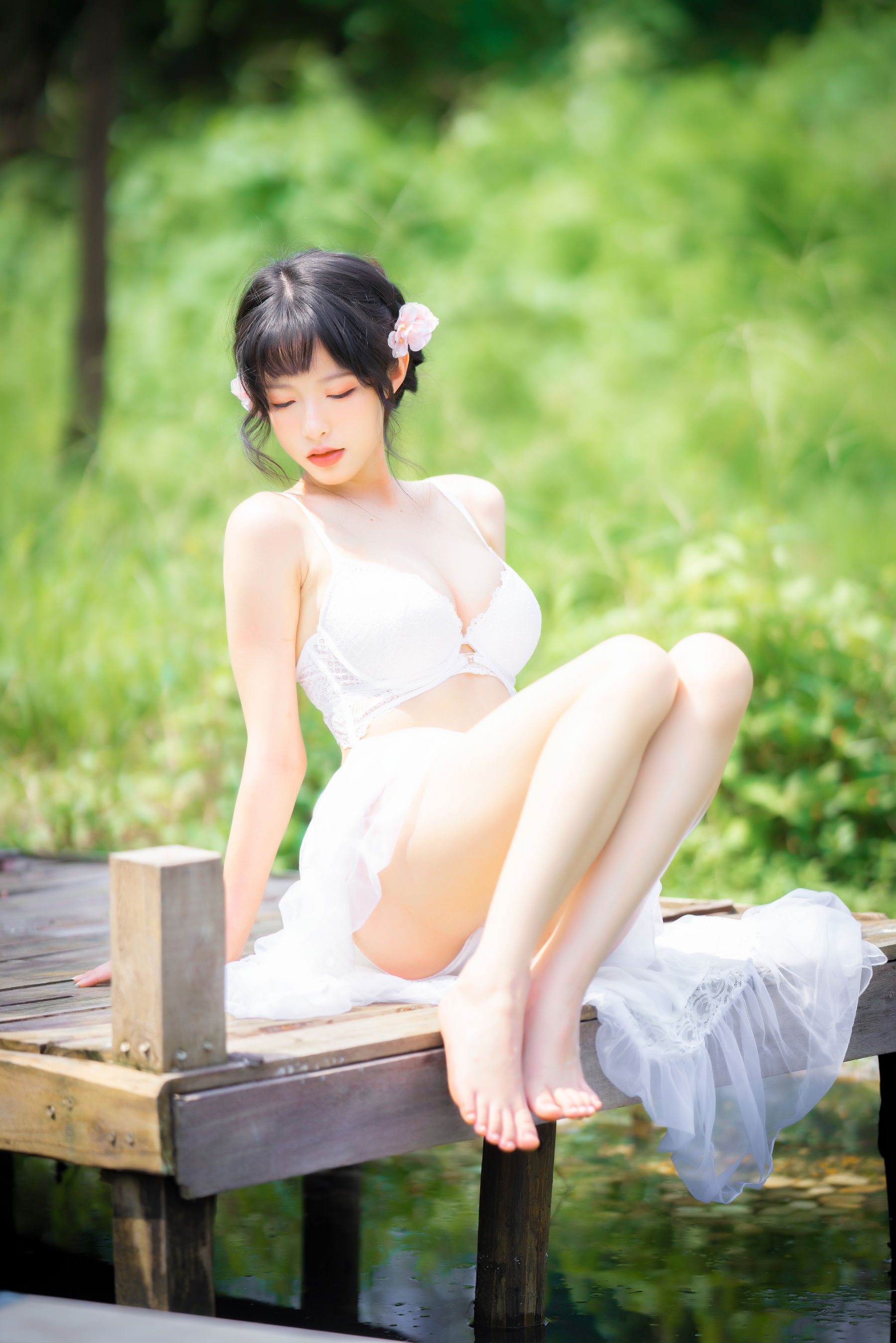 尤物清水由乃 – 蕾丝花园 [34P] 插图7