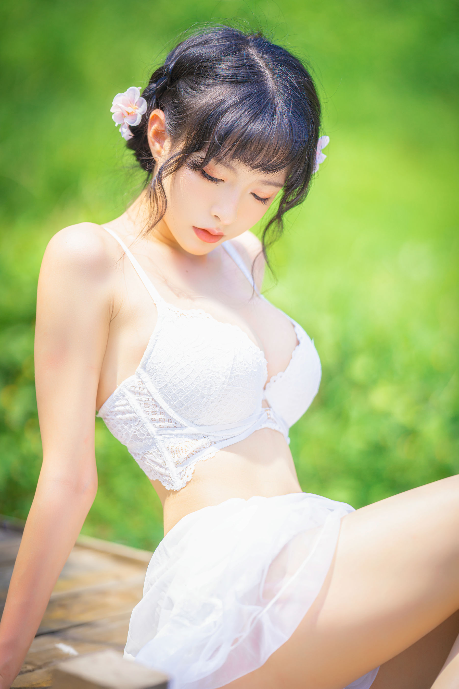 尤物清水由乃 – 蕾丝花园 [34P] 插图6