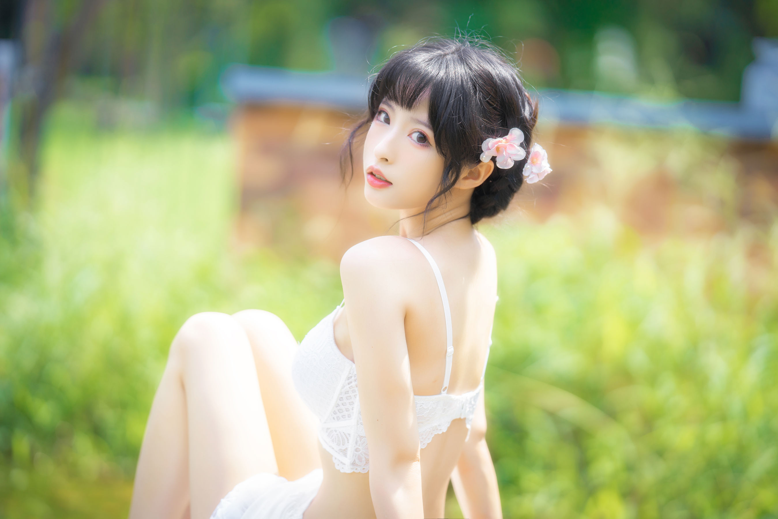 尤物清水由乃 – 蕾丝花园 [34P] 插图4