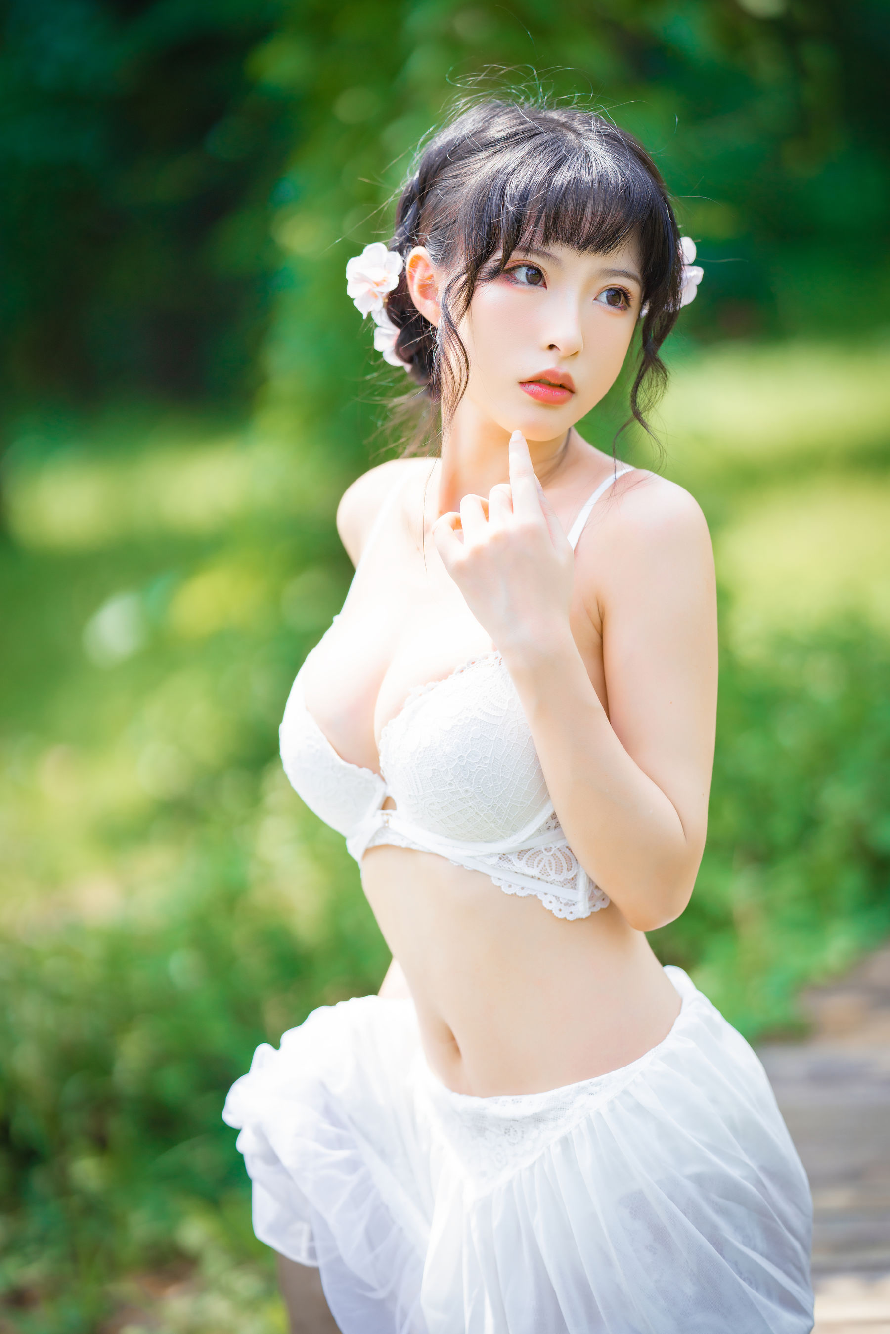 尤物清水由乃 – 蕾丝花园 [34P] 插图9