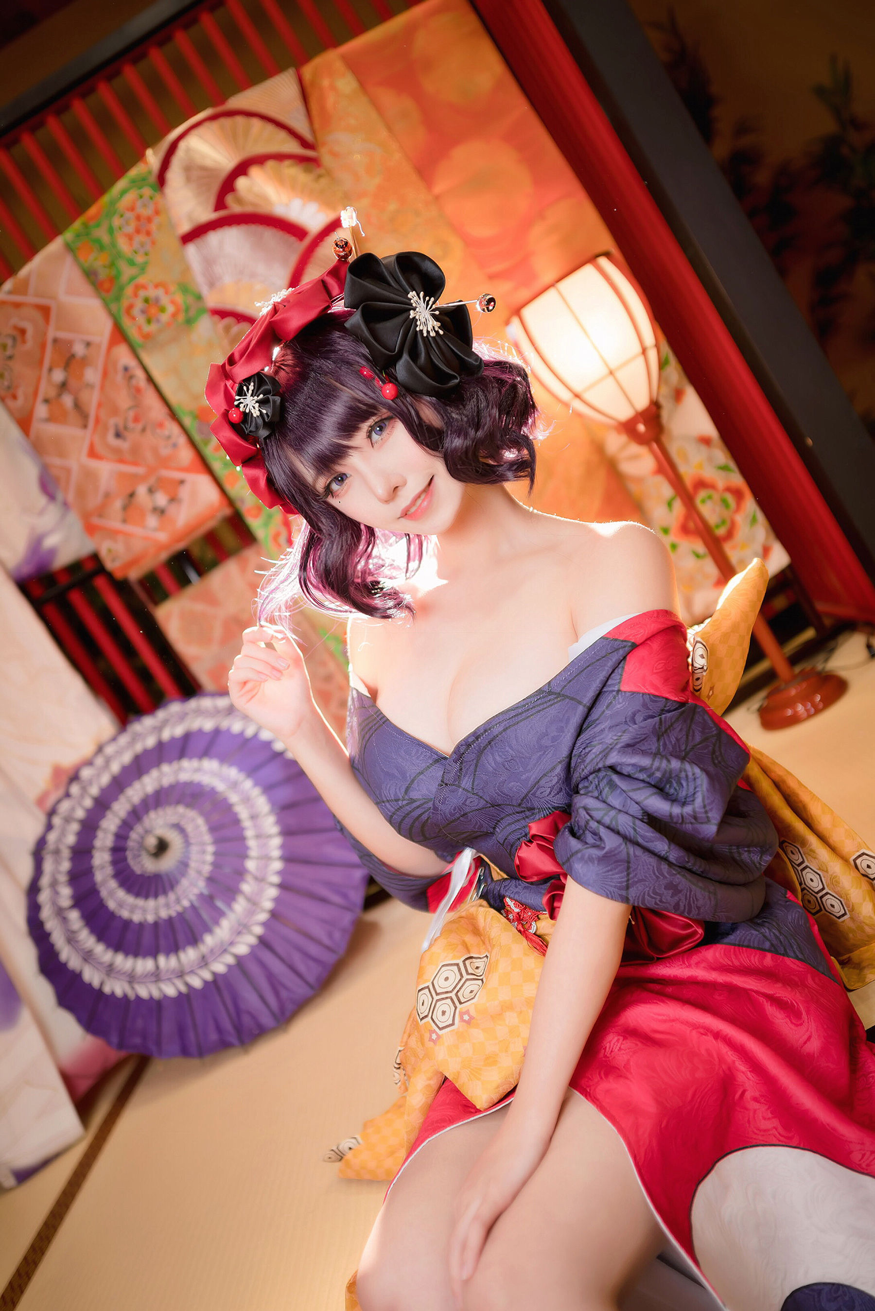 萌妹菌烨tako 葛飾北斎 [18P] - 秀人网免费无水印在线套图写真