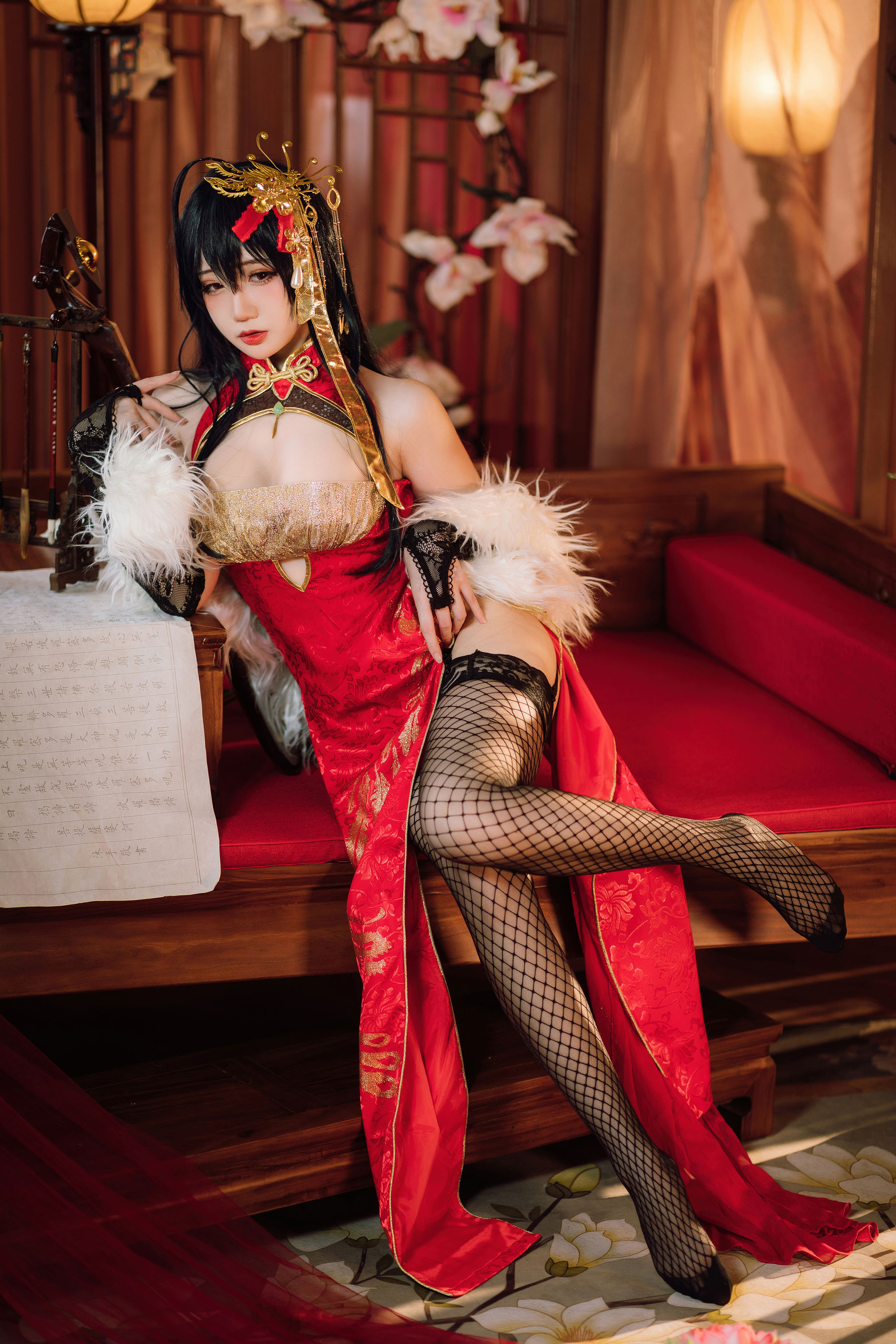 焖焖碳 – 大凤旗袍 [20P] - 秀人网免费无水印在线套图写真