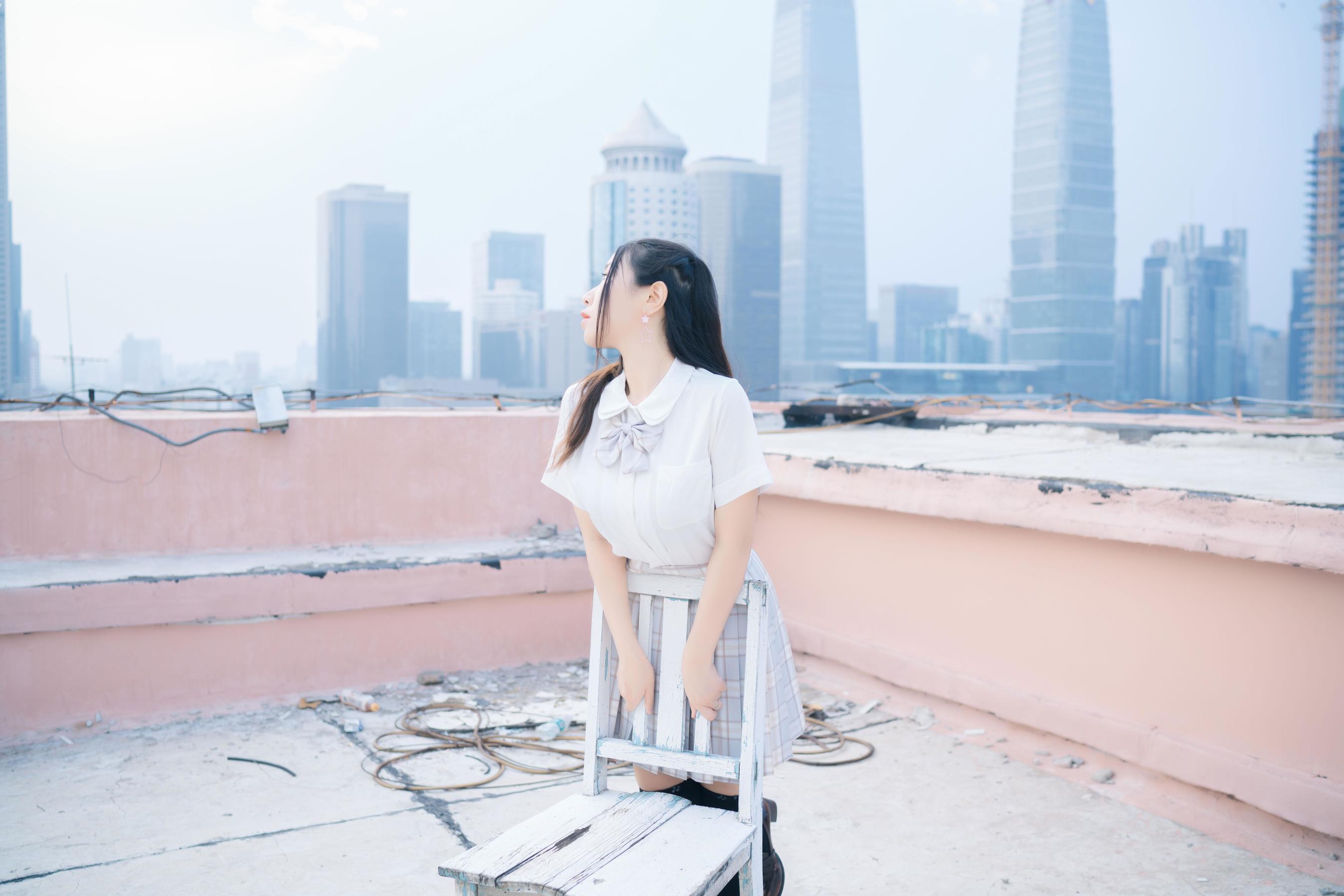 动漫博主穆零Mu0 – 天台jk [21P] - 秀人网免费无水印在线套图写真