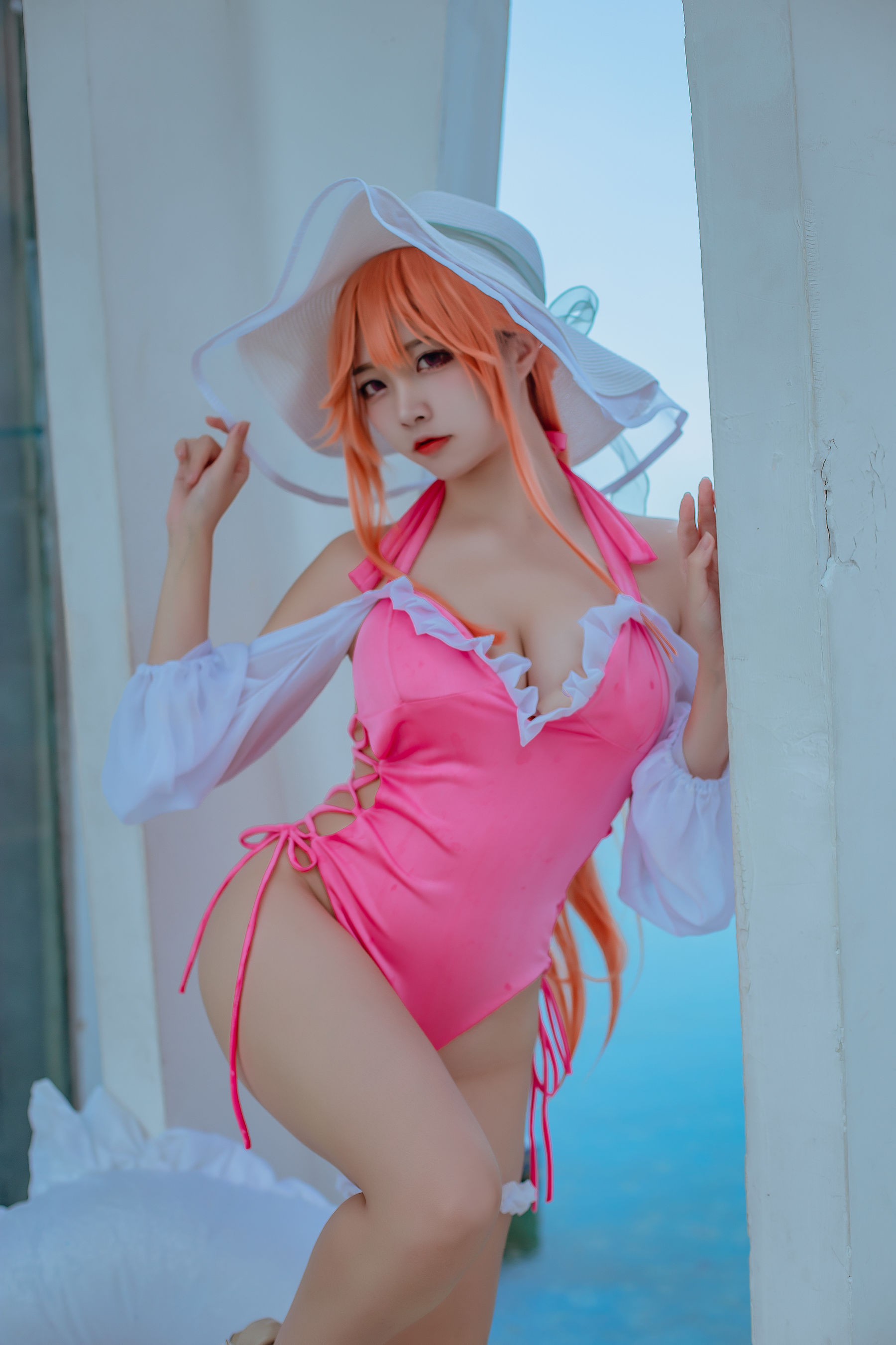 人气Coser二佐Nisa – 碧蓝 黎塞留泳装 [9P] - 秀人网免费无水印在线套图写真