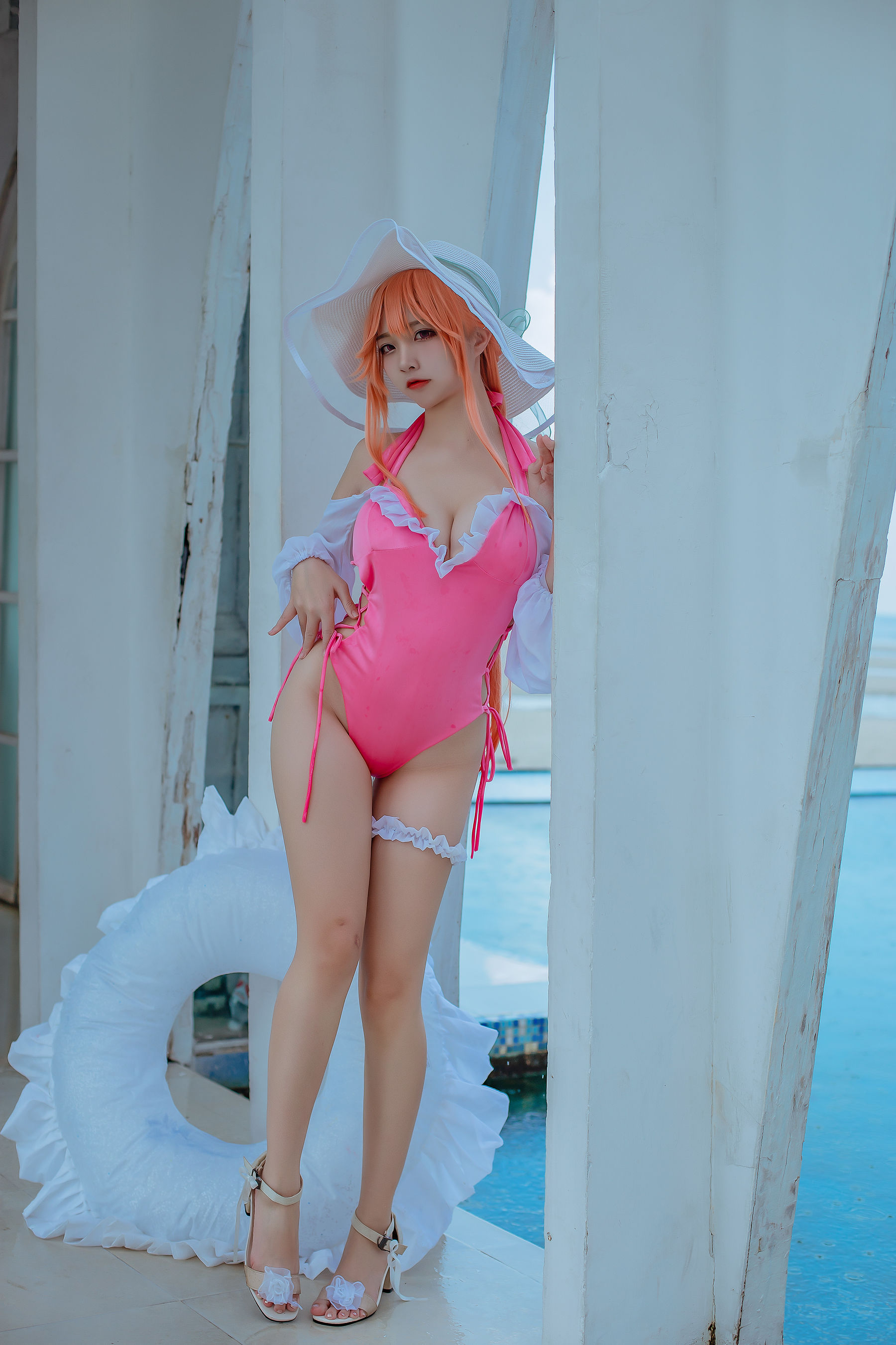 人气Coser二佐Nisa – 碧蓝 黎塞留泳装 [9P] - 秀人网免费无水印在线套图写真