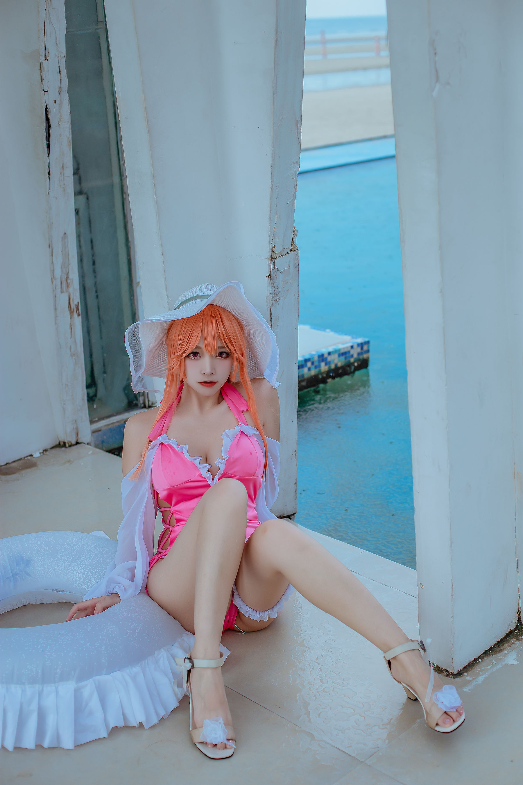 人气Coser二佐Nisa – 碧蓝 黎塞留泳装 [9P] - 秀人网免费无水印在线套图写真