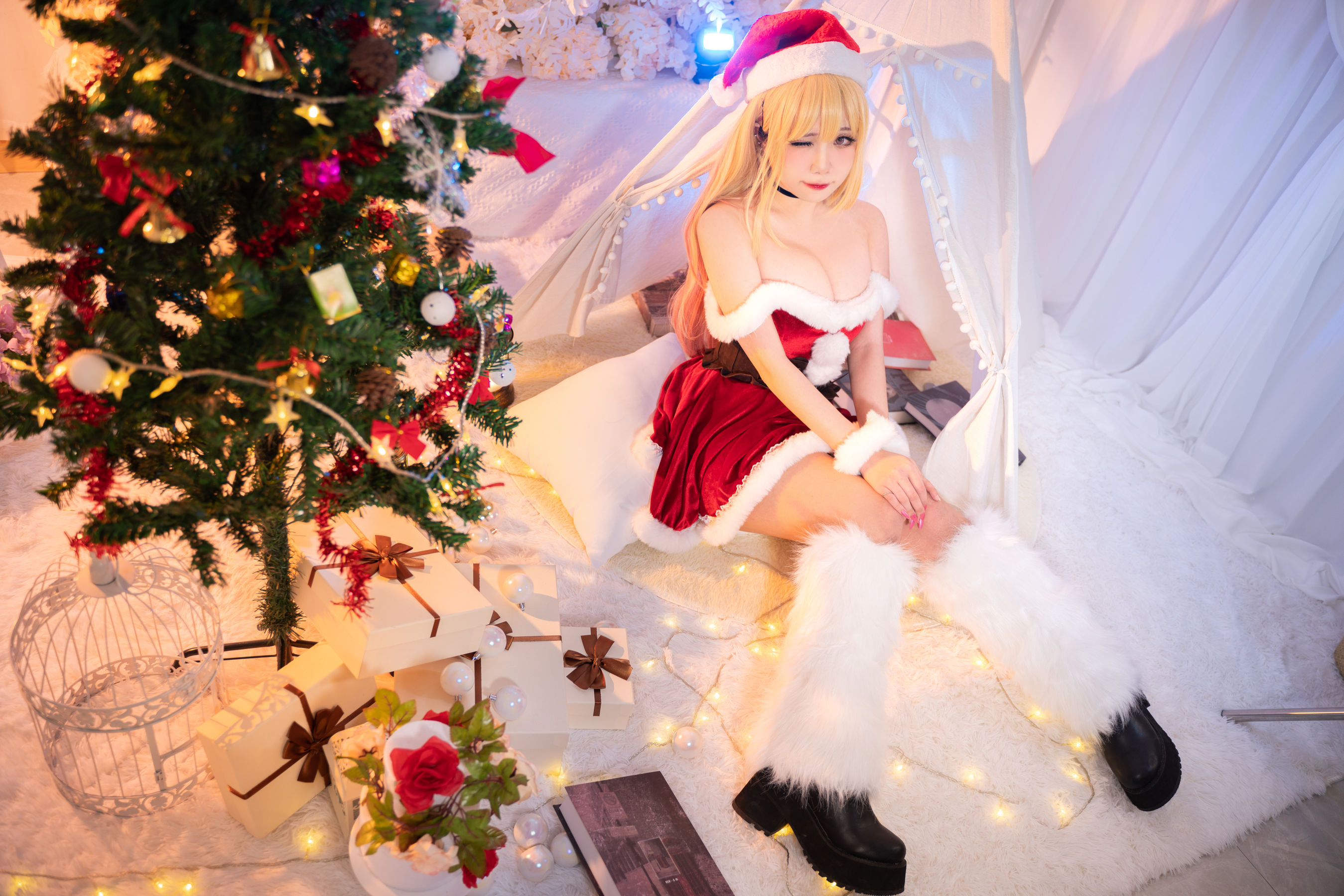 贞子蜜桃 – 喜多川夢海 圣诞 [70P] - 秀人网免费无水印在线套图写真