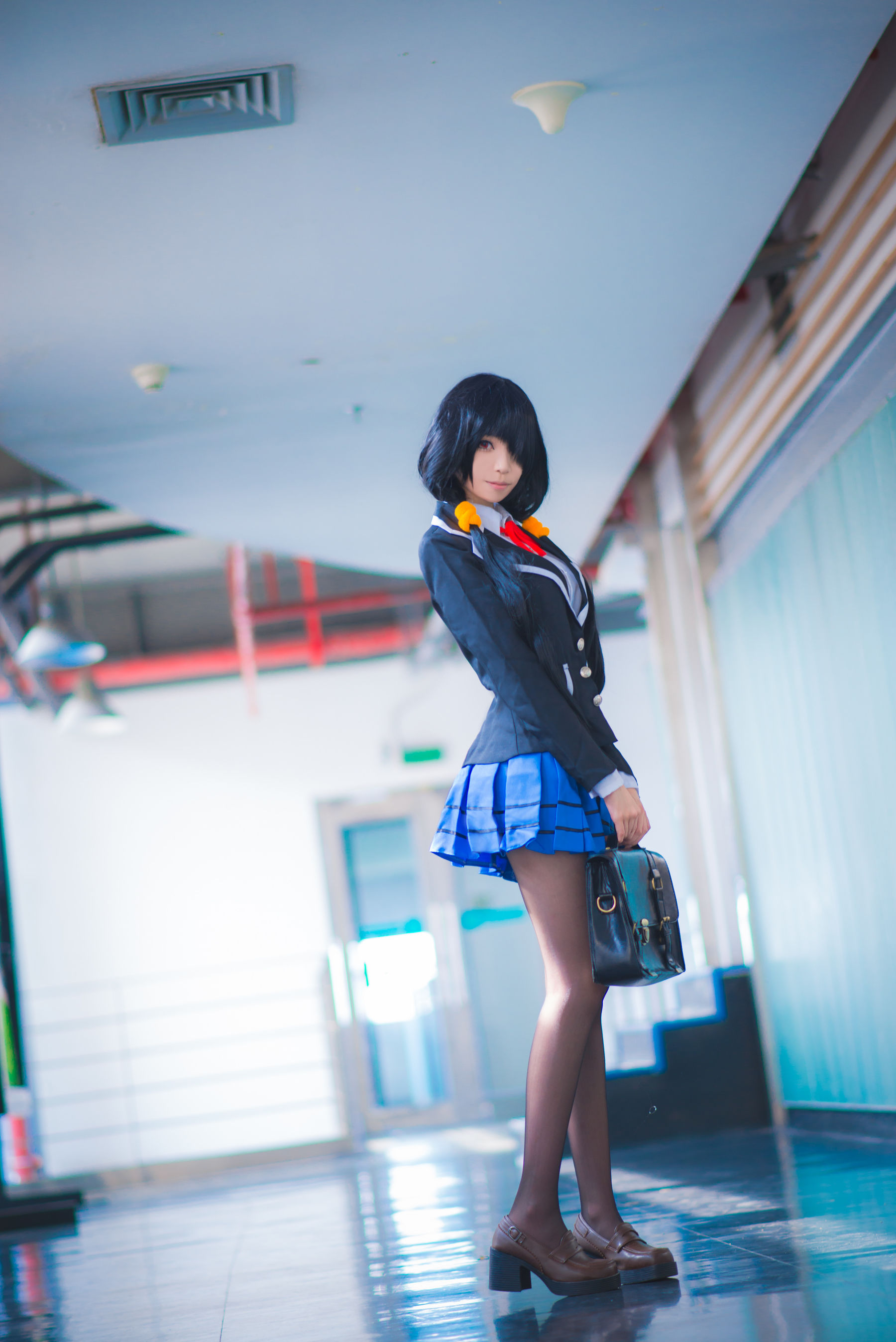 长腿Coser青青子Js – 狂三校服 [16P] 插图6