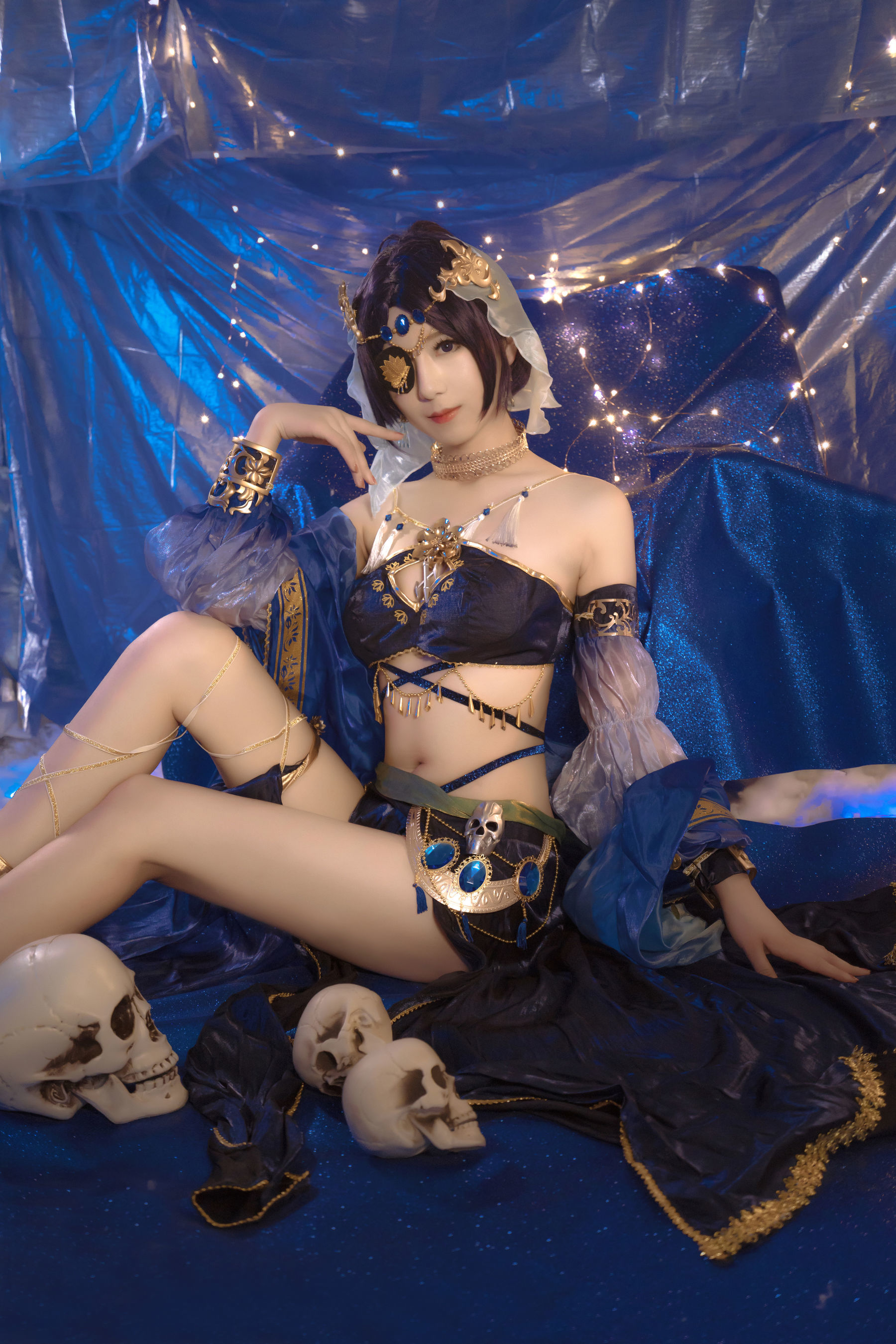 小姐姐弥音音ww 蓝色魅影 [11P] - 秀人网免费无水印在线套图写真