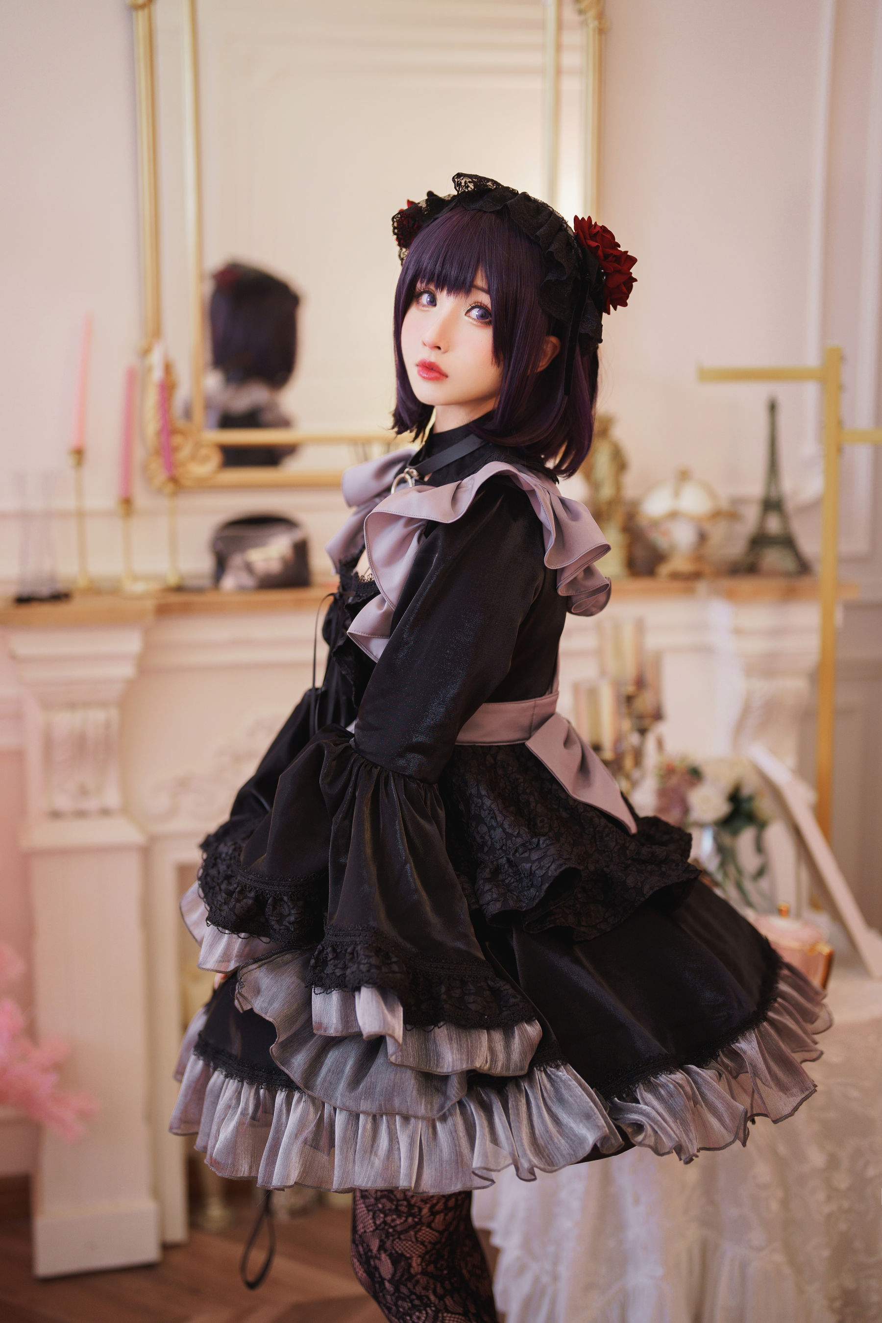 COS福利rioko凉凉子(肉扣热热子) – 黑江雫 耻辱俱乐部 小雫 [40P] - 秀人网免费无水印在线套图写真