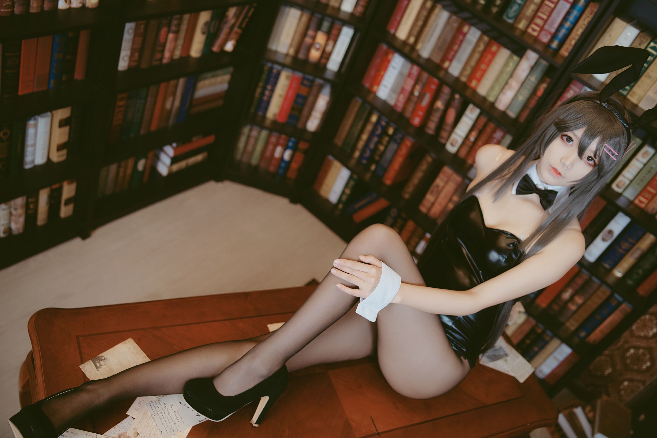 [萝莉COS] 清纯少女五更百鬼 – 樱岛麻衣兔女郎 [38P] - 秀人网免费无水印在线套图写真