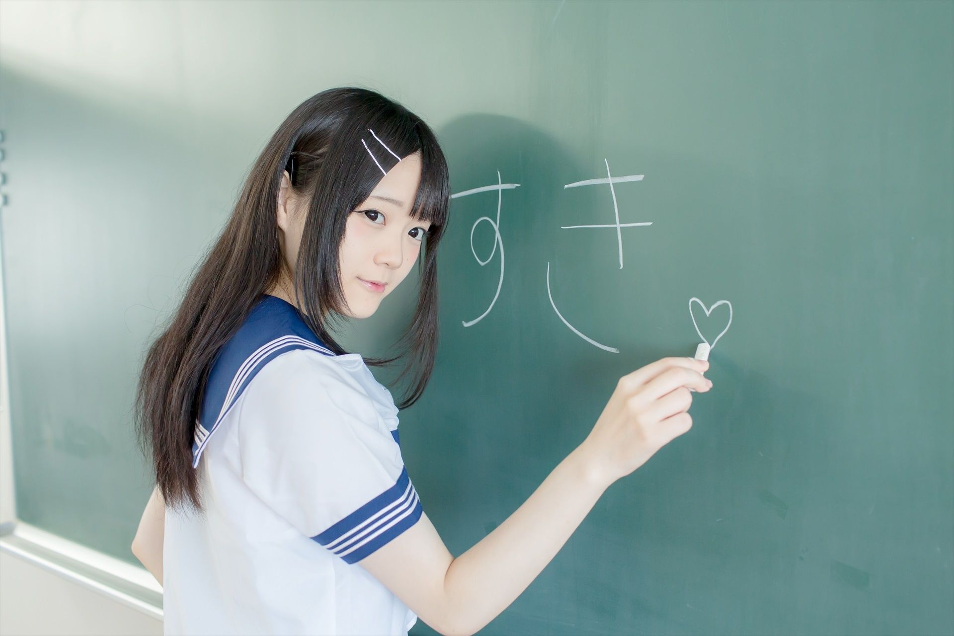 [まきろん。]君夏 – 君と僕の夏休み 紺スク [80P] - 秀人网免费无水印在线套图写真