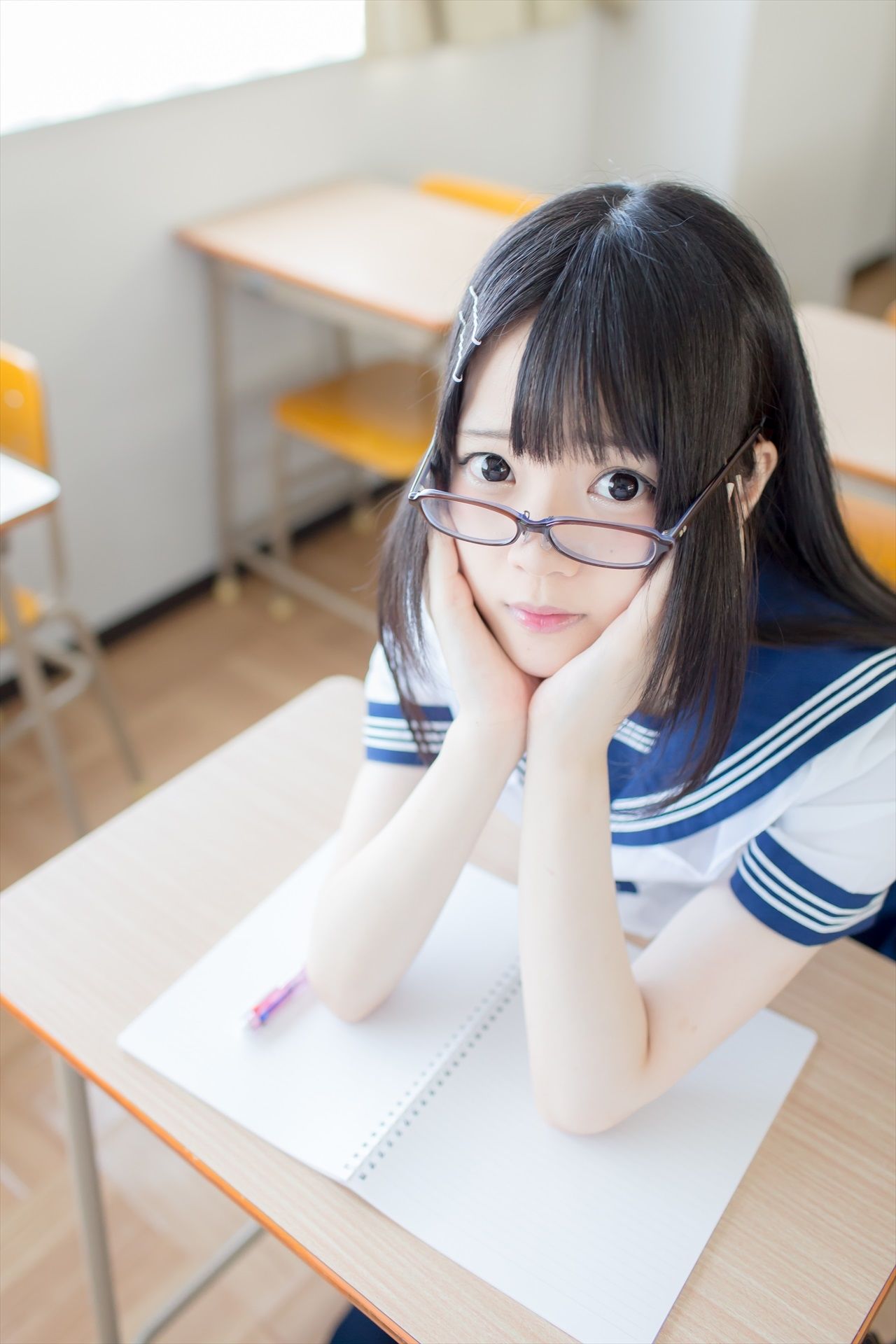 [まきろん。]君夏 – 君と僕の夏休み 紺スク [80P] - 秀人网免费无水印在线套图写真