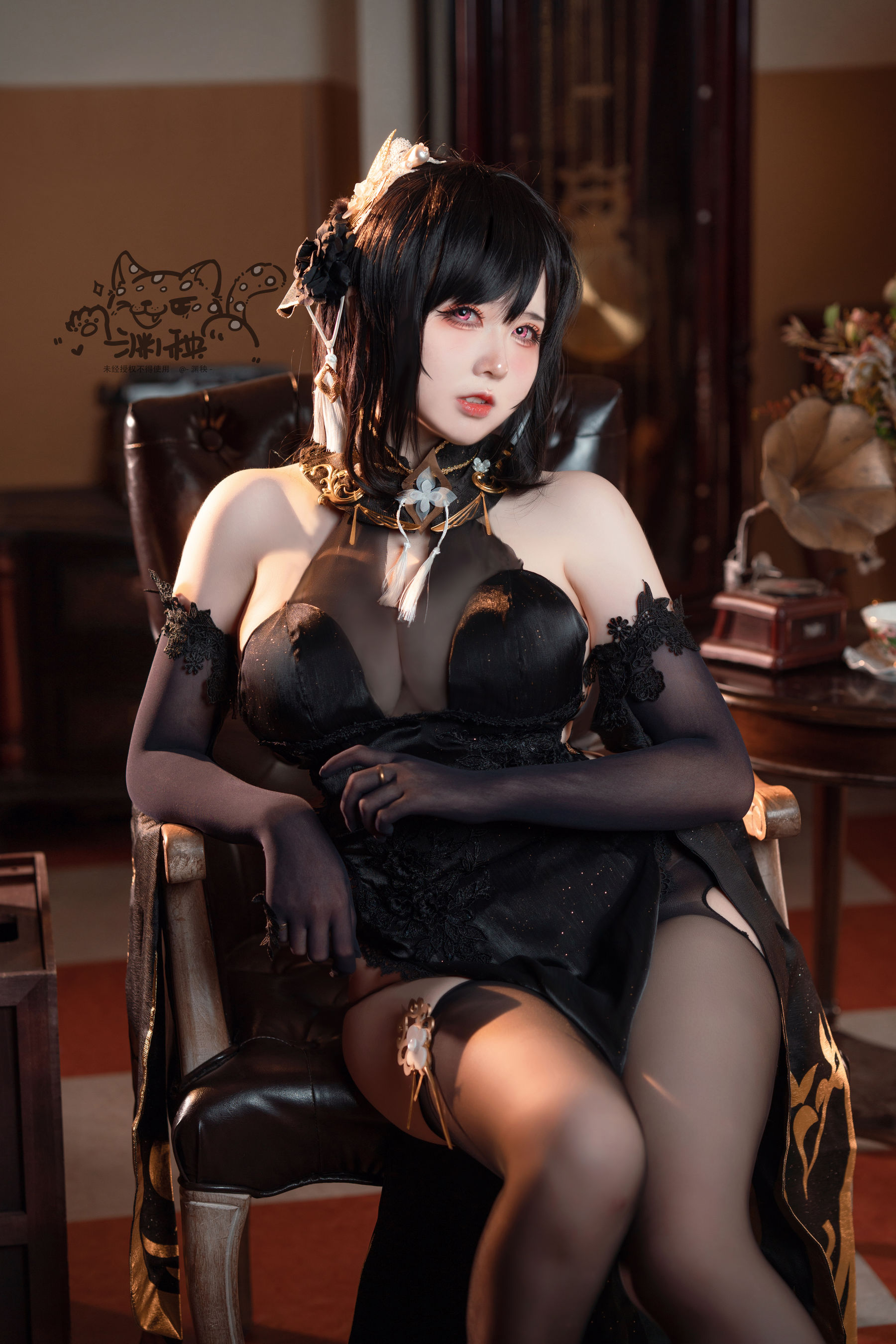 -渊秧- – 镇海旗袍 [14P] - 秀人网免费无水印在线套图写真