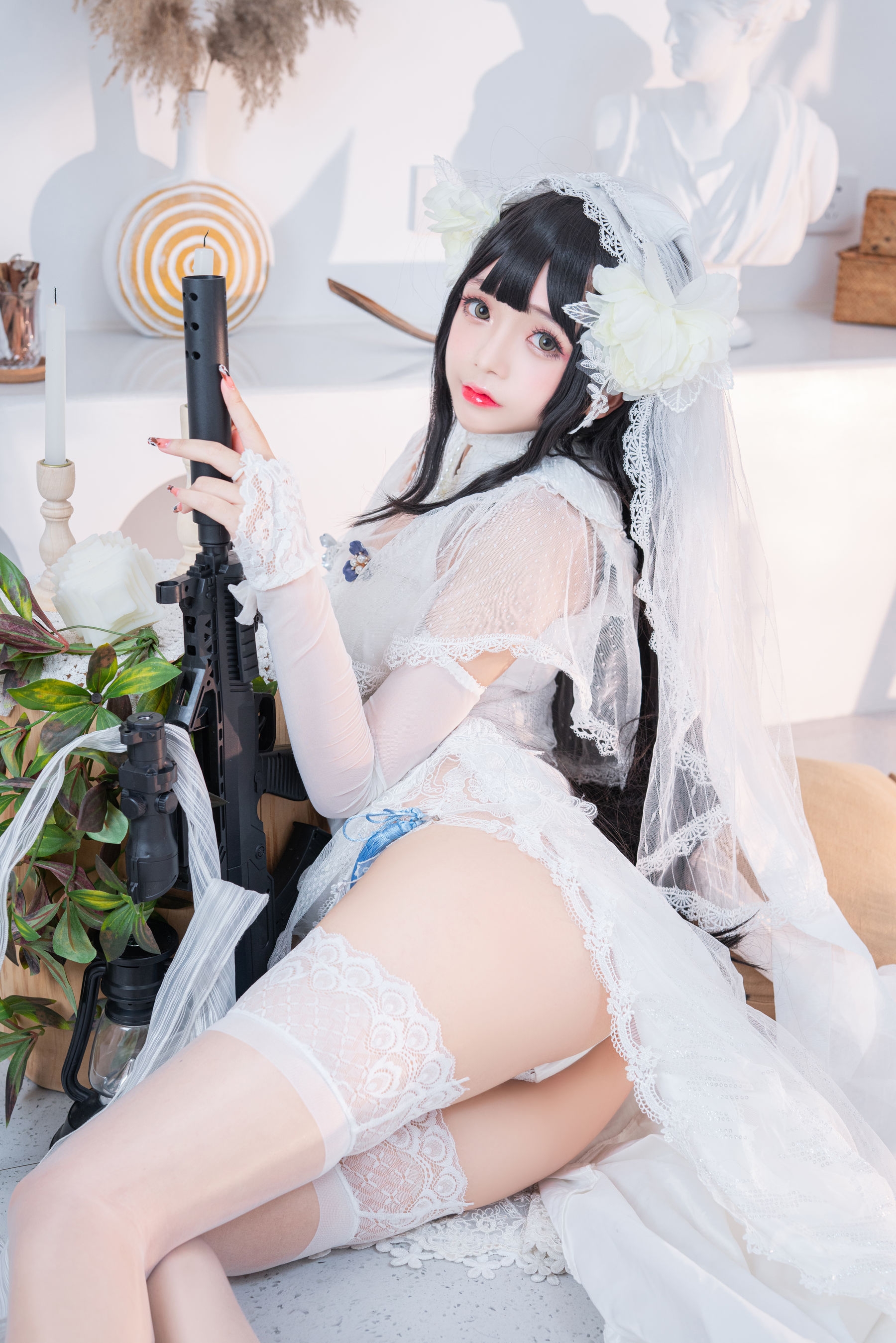 Cosplay日奈娇 – 95式婚纱 [50P] - 秀人网免费无水印在线套图写真