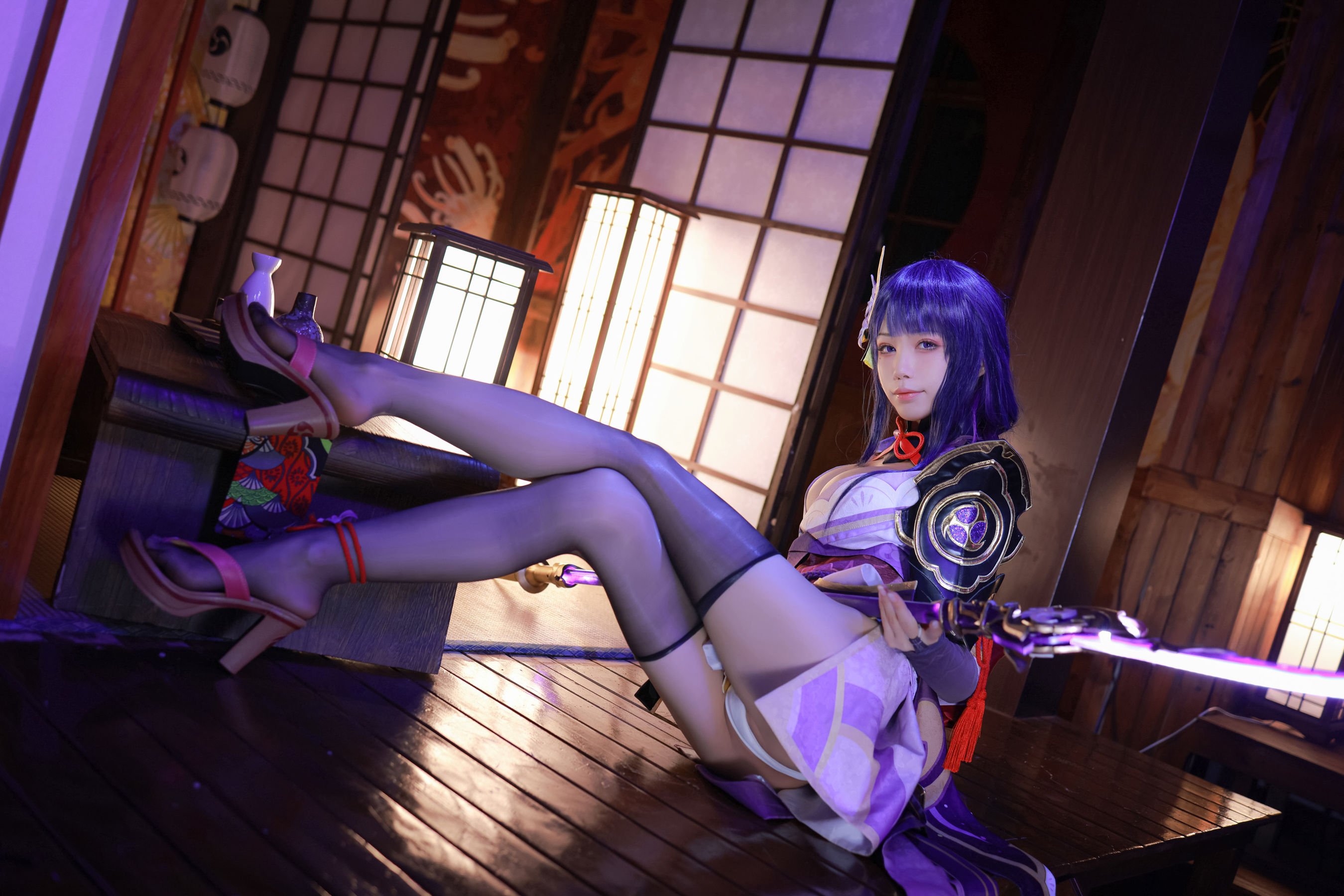 动漫博主水淼aqua – 雷电将军 [130P] - 秀人网免费无水印在线套图写真