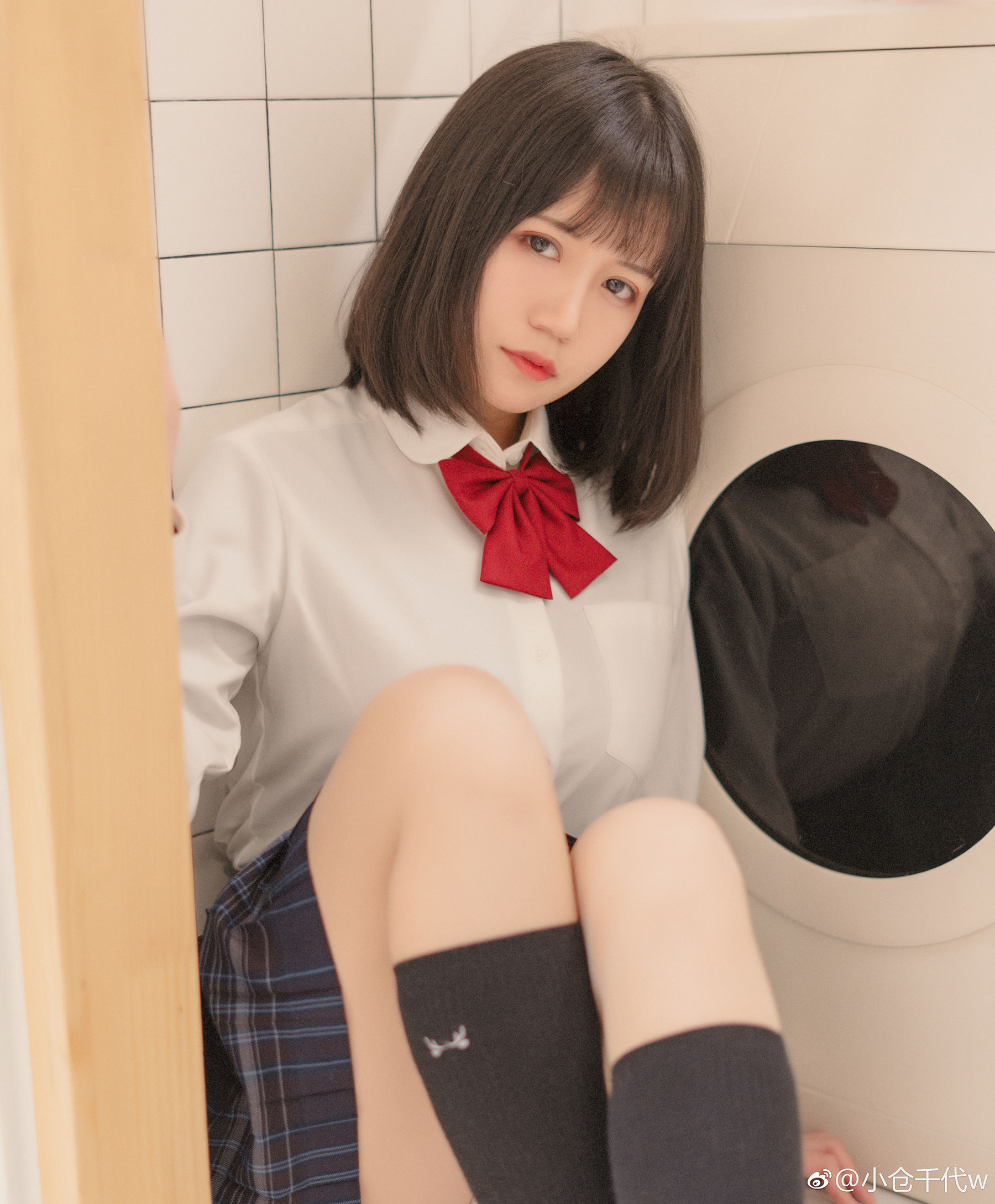 动漫博主小仓千代w – JK [9P] - 秀人网免费无水印在线套图写真