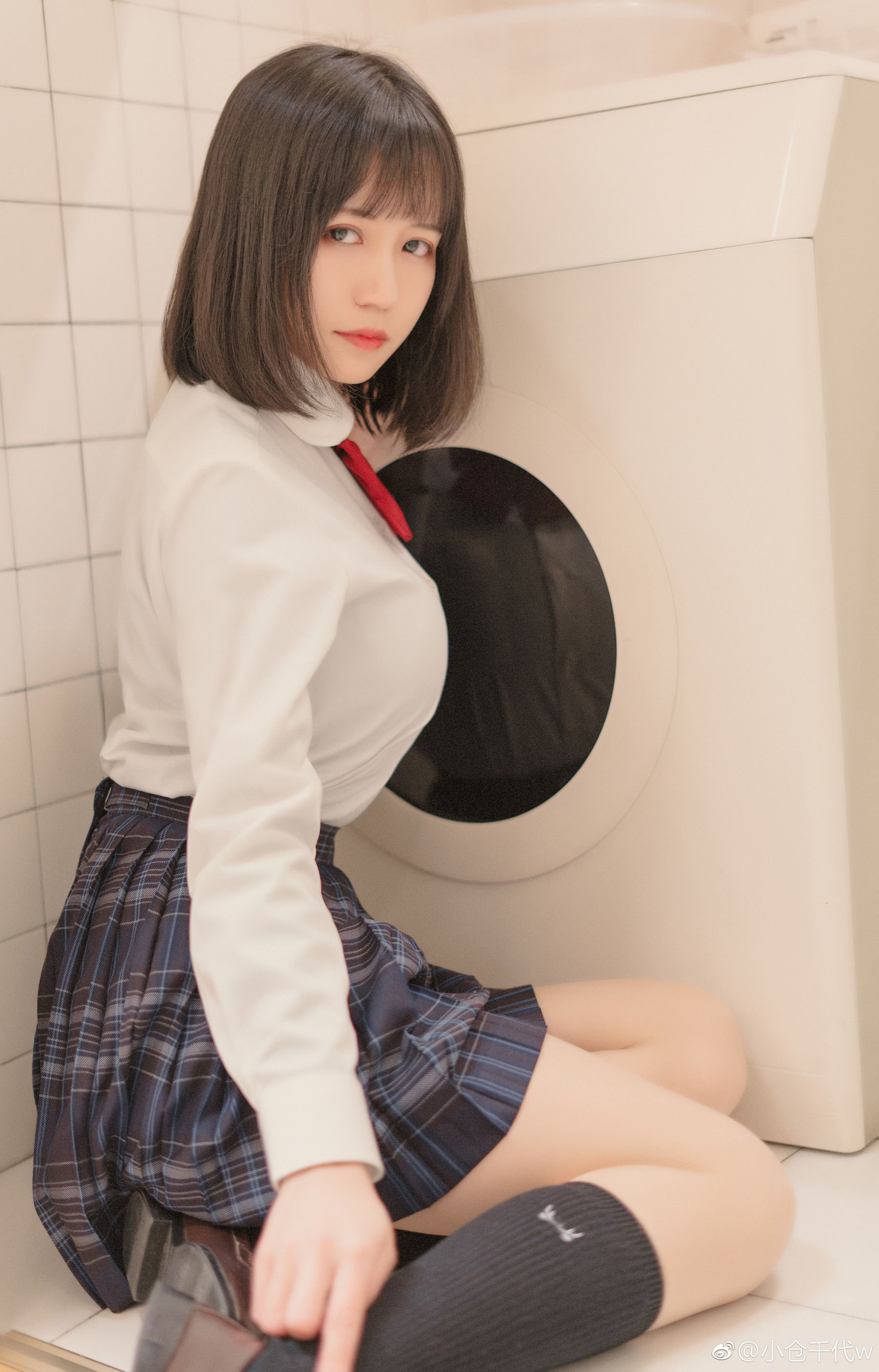 动漫博主小仓千代w – JK [9P] - 秀人网免费无水印在线套图写真