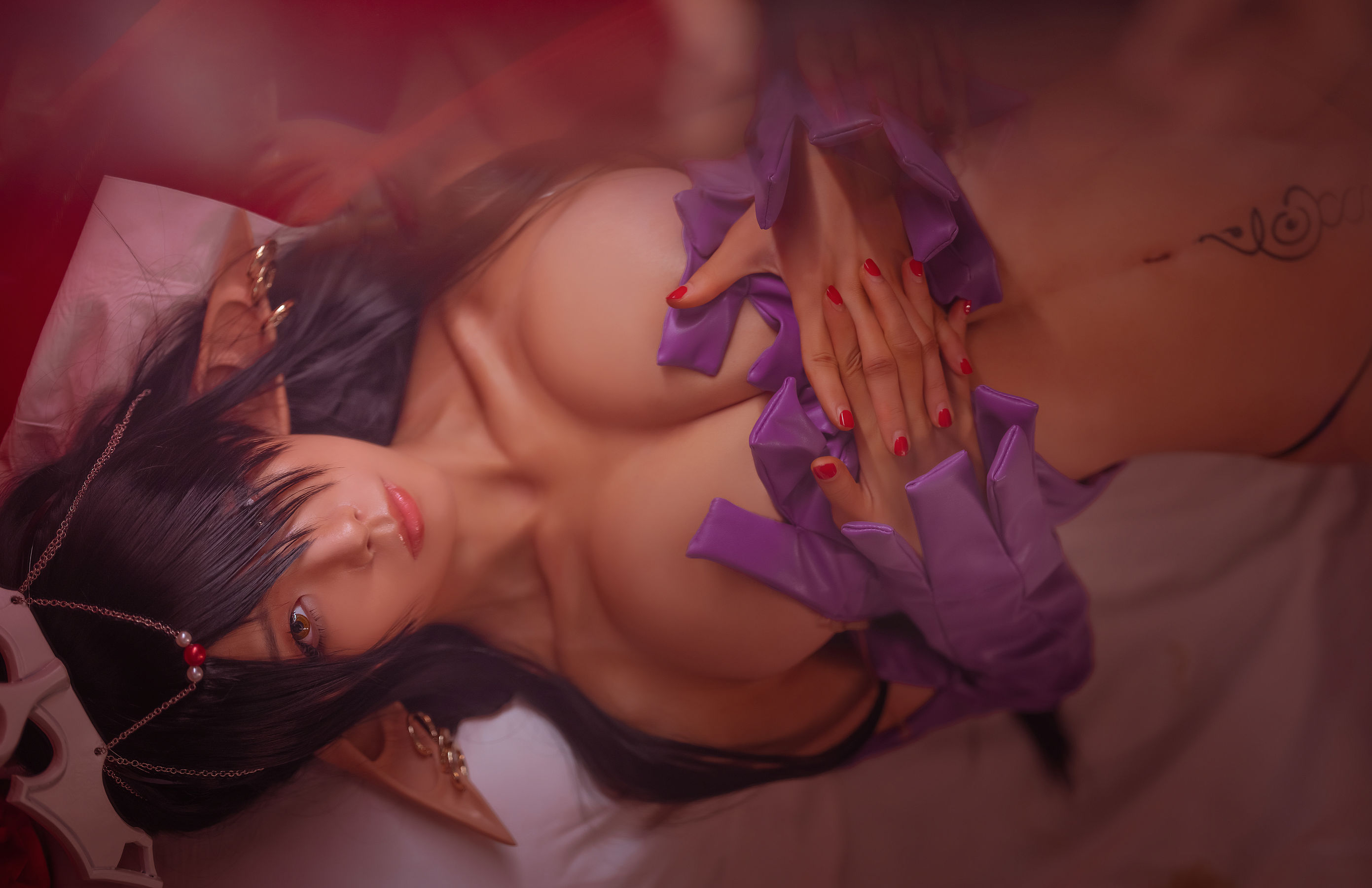 动漫博主水淼aqua 黑暗精灵女王 [31P] - 秀人网免费无水印在线套图写真