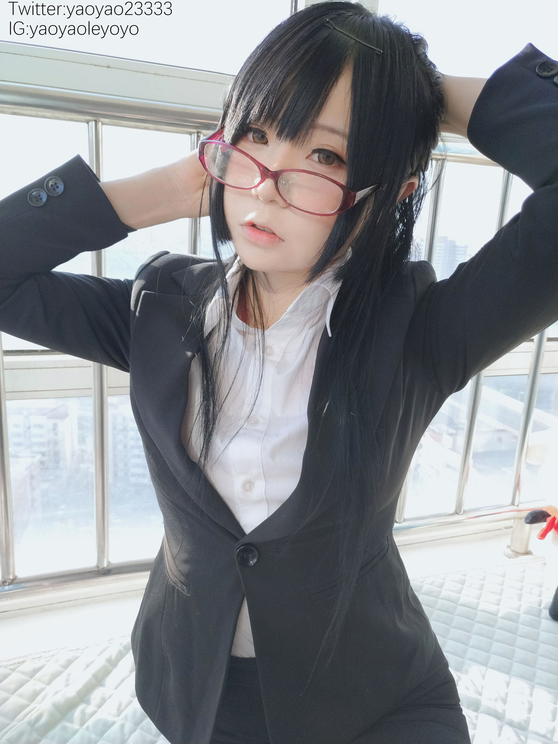 萌妹子Coser摇摇乐yoyo – 补习老师 [104P] - 秀人网免费无水印在线套图写真