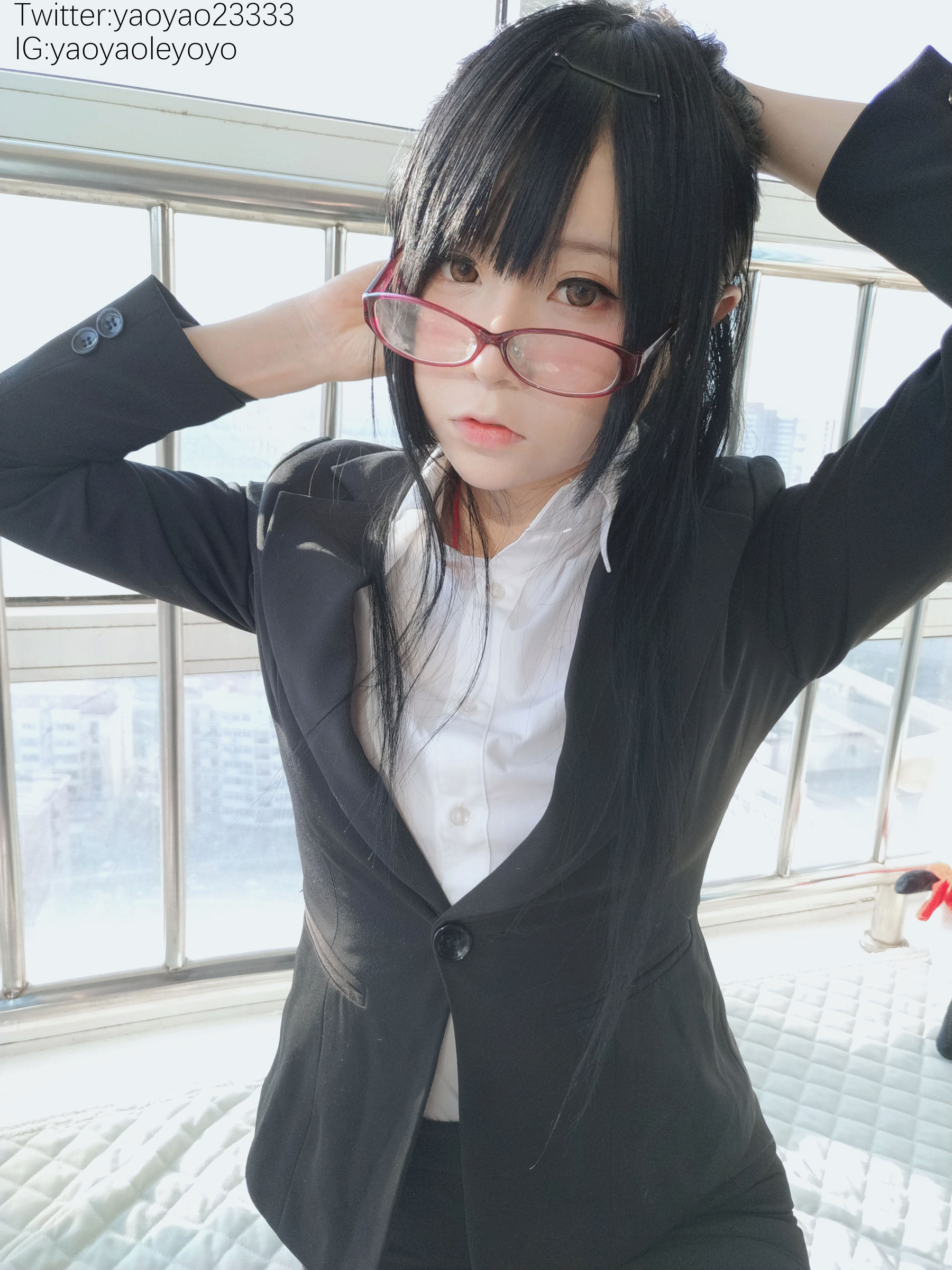 萌妹子Coser摇摇乐yoyo – 补习老师 [104P] - 秀人网免费无水印在线套图写真