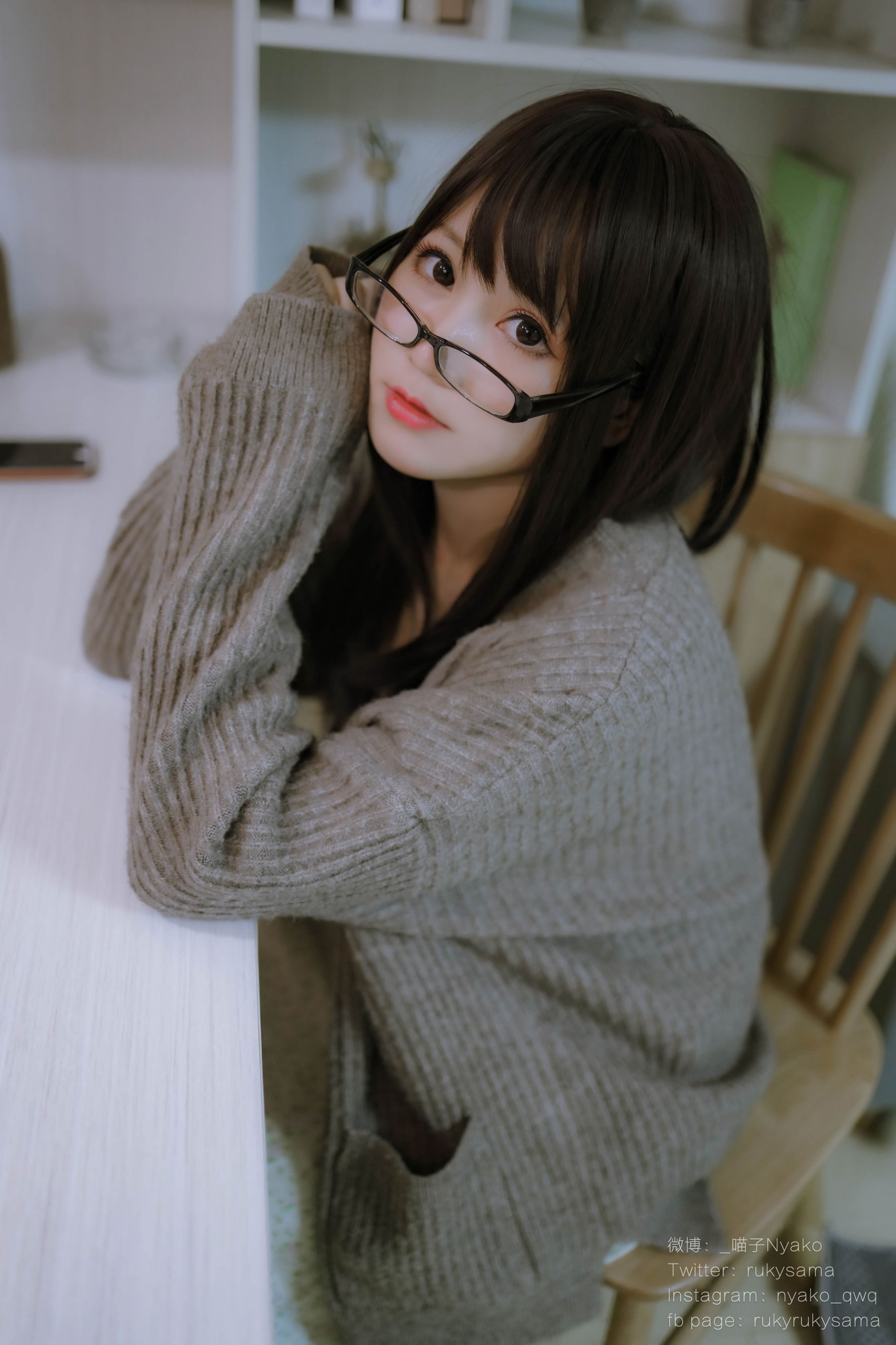 萌妹子Nyako喵子 – 妄想彼女との同棲生活 之 便服系列 [73P] - 秀人网免费无水印在线套图写真